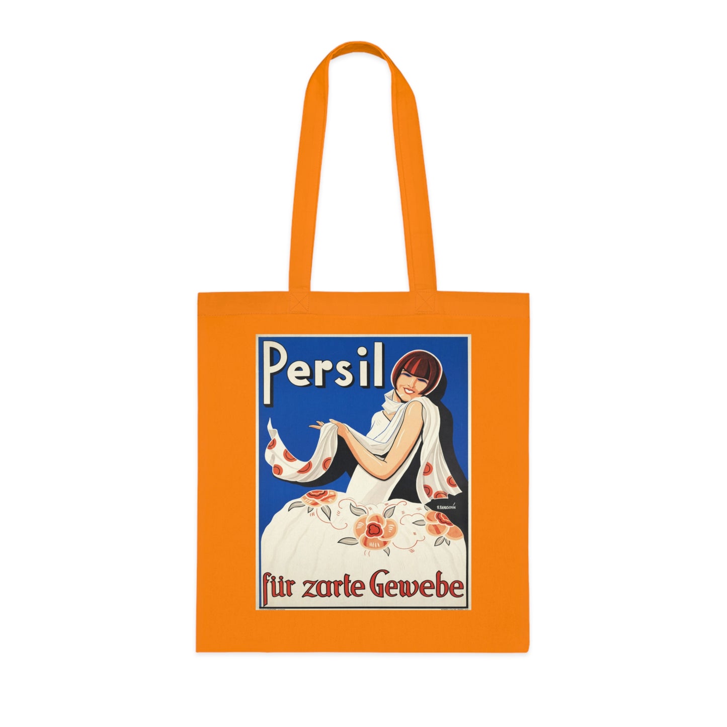 Vintage Persil Poster Cotton Tote — Retro Laundry Advertising Graphic Bag