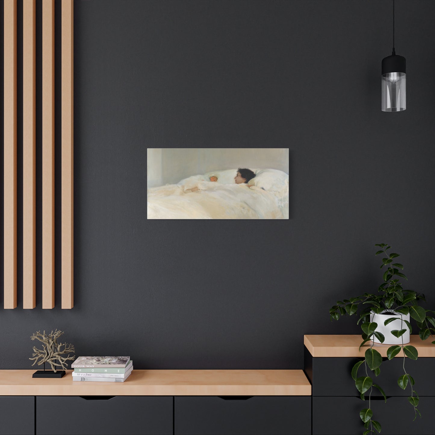 Mother by Joaquin Sorolla y Bastida Art Canvas Print — Serene Nursery Wall Decor