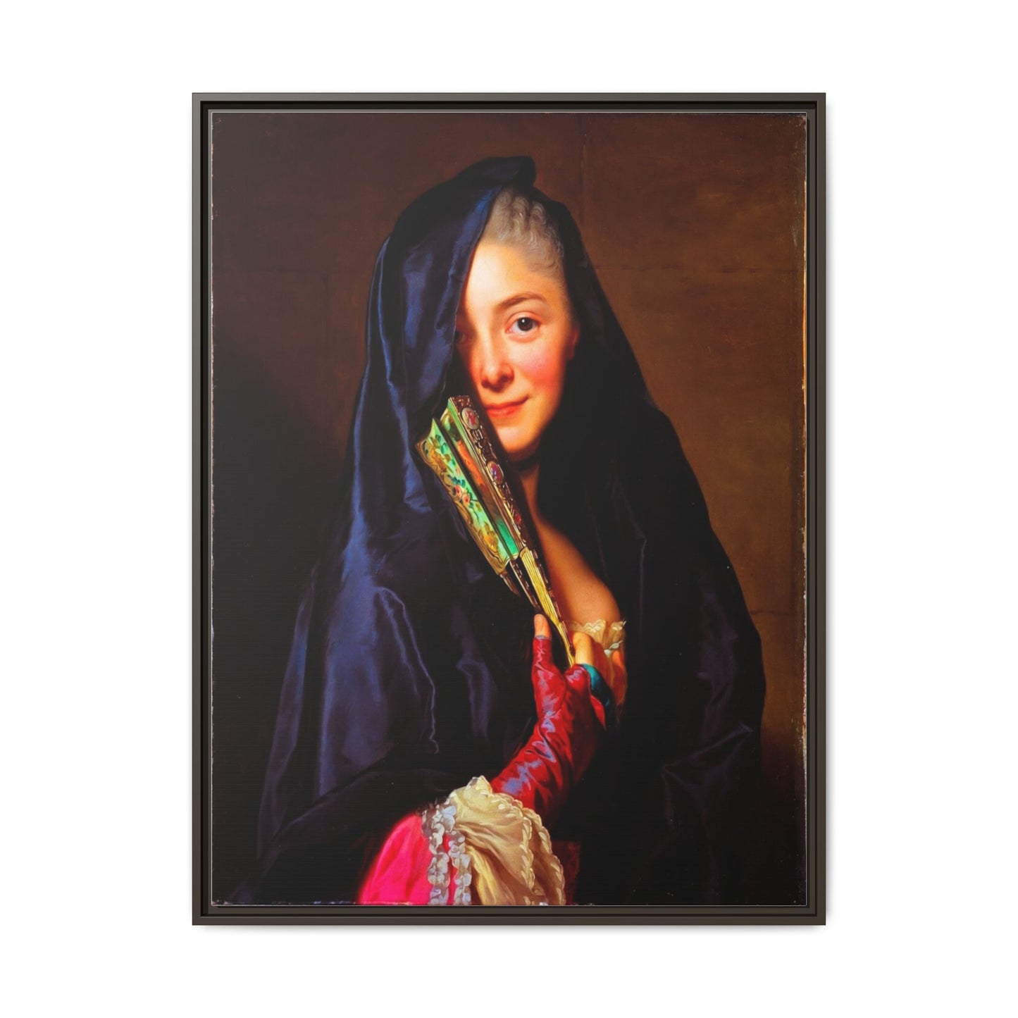 Framed Matte Canvas Wall Art — Classical Portrait Print