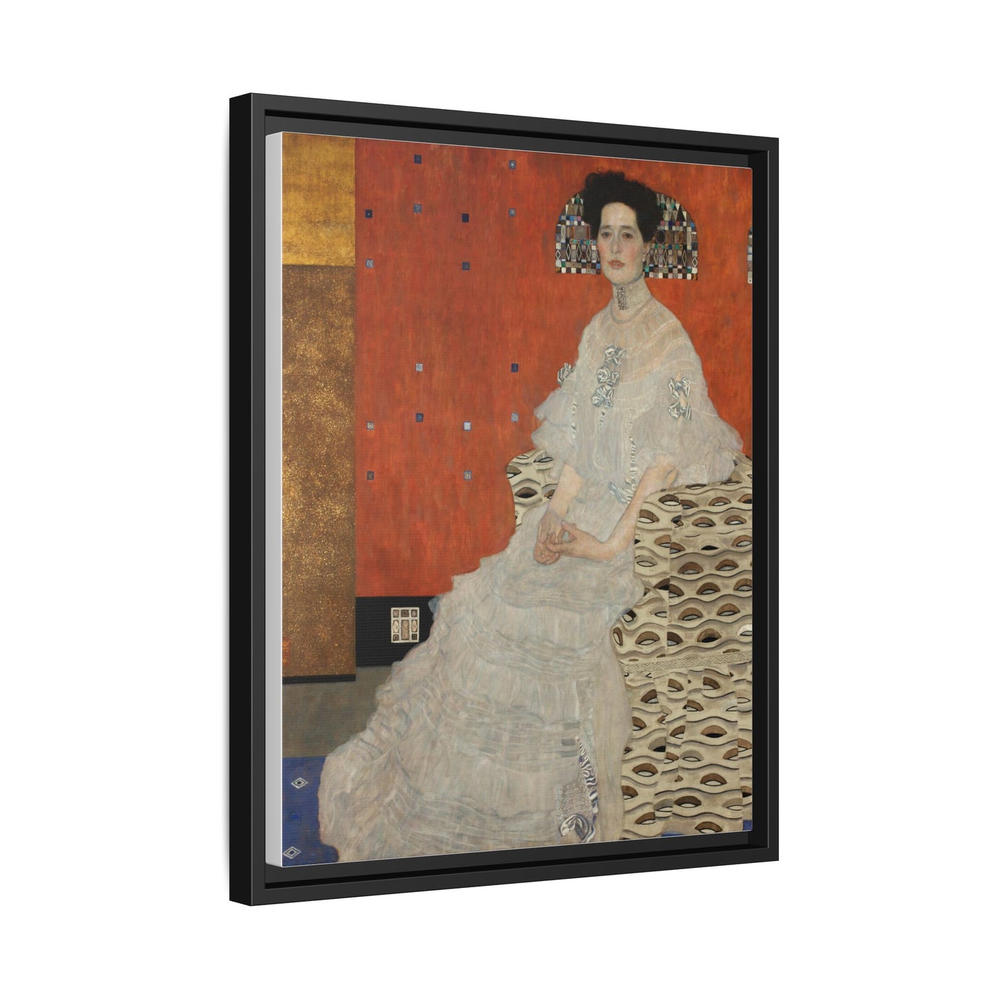 Fritza Riedler by Gustav Klimt Framed Matte Canvas Wall Art Print