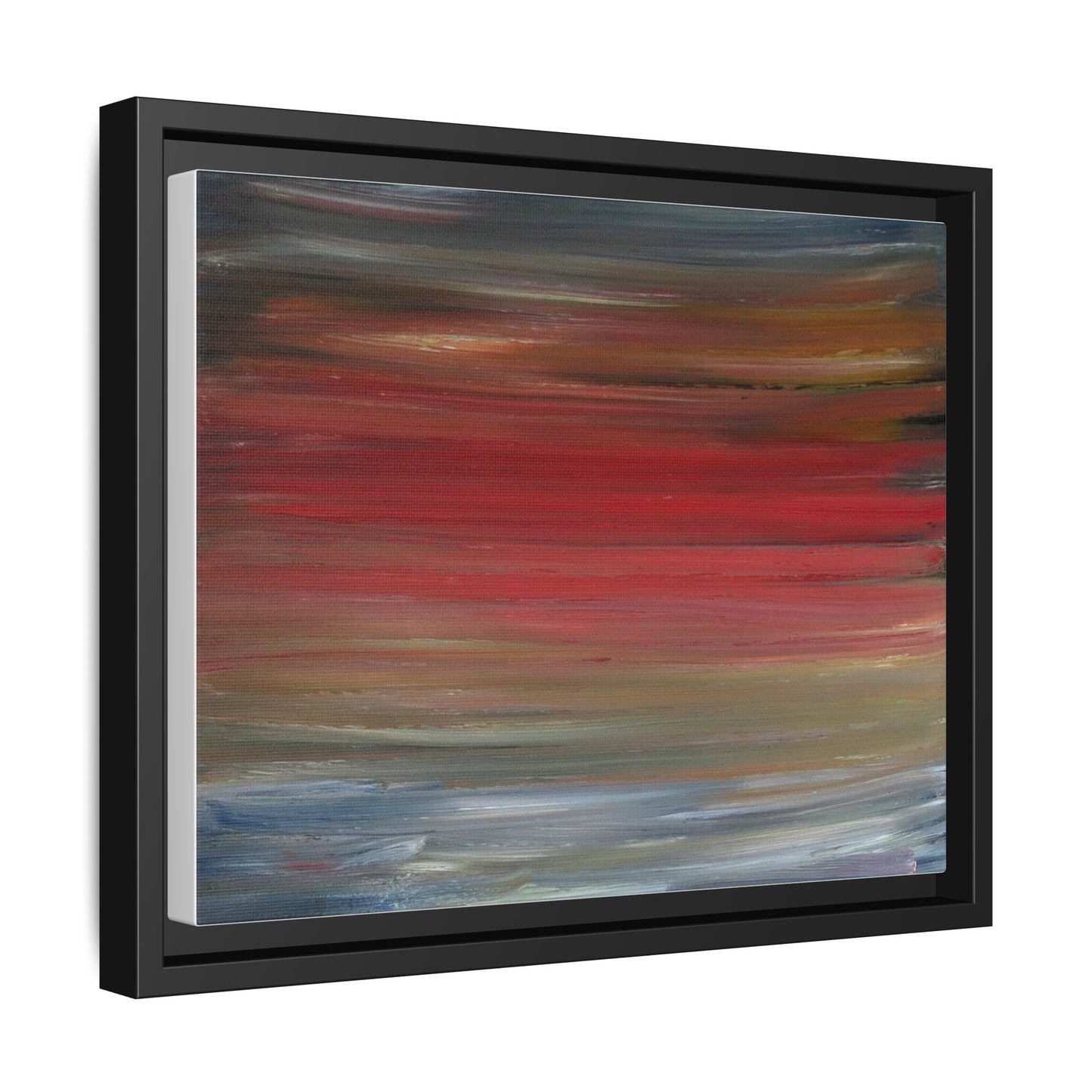 Misty morning by Norman Barrett Framed Matte Canvas Wall Art