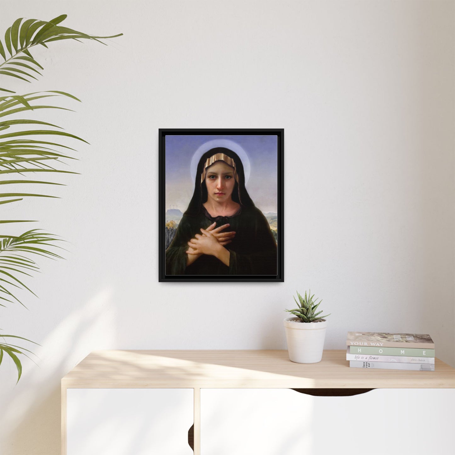 Virgo Solitudinis by William Adolphe Bouguereau Framed Matte Canvas Print