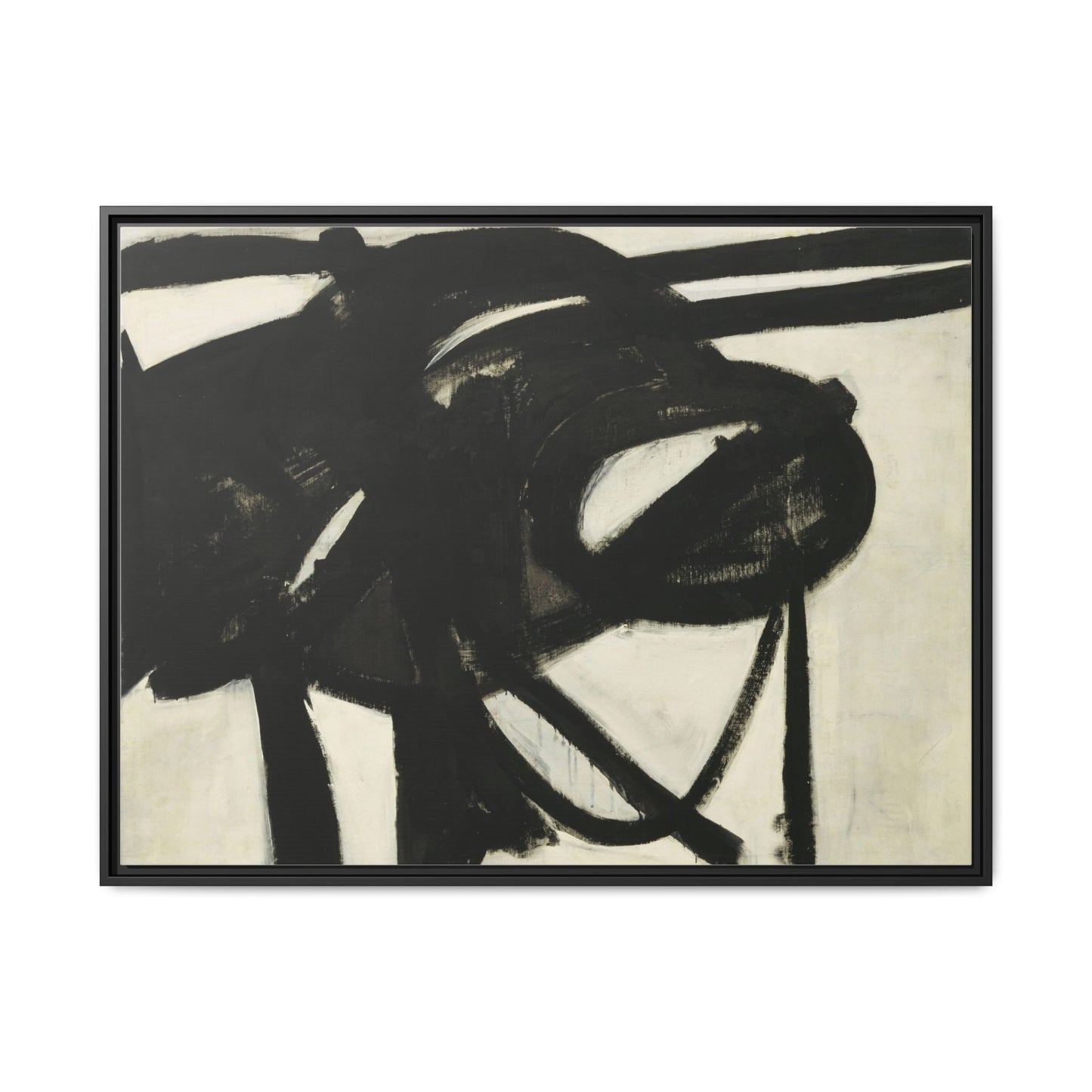 Chief by Franz Kline Abstract Matte Canvas Framed Wall Art
