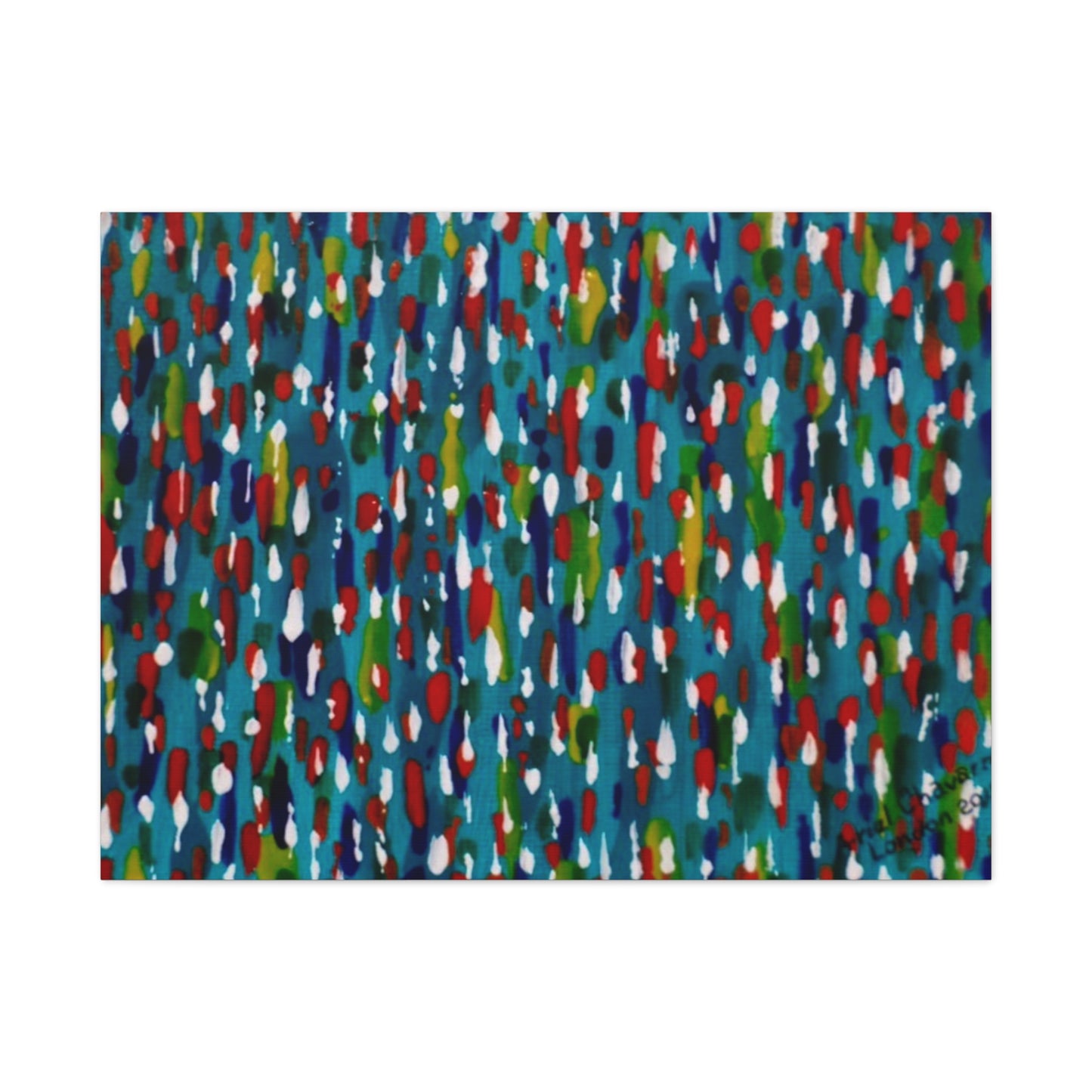 Colours Of The Soul Reflecting On Water by Ariel Chavarro Avila Matte Canvas Wall Art