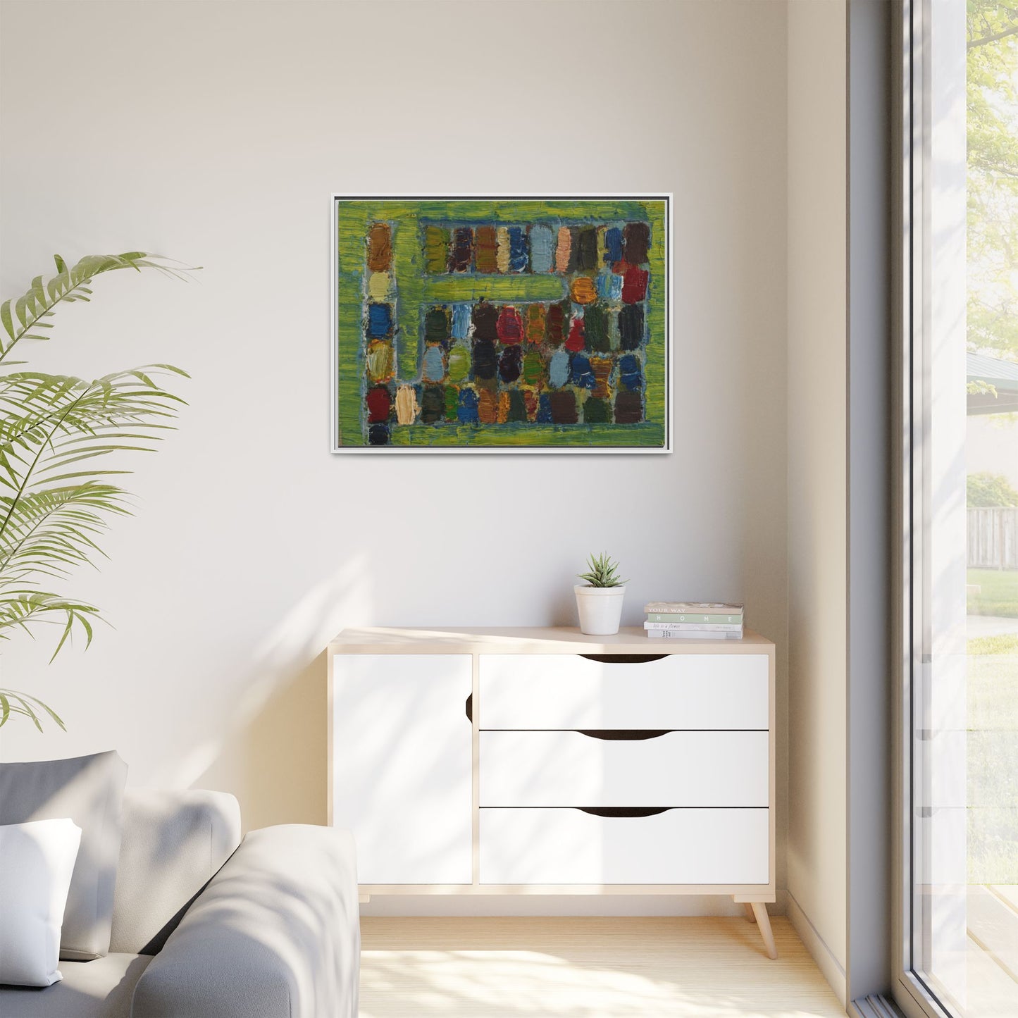 JMC-1970-3 by Jean-Michel Coulon Matte Canvas Framed Wall Art Print