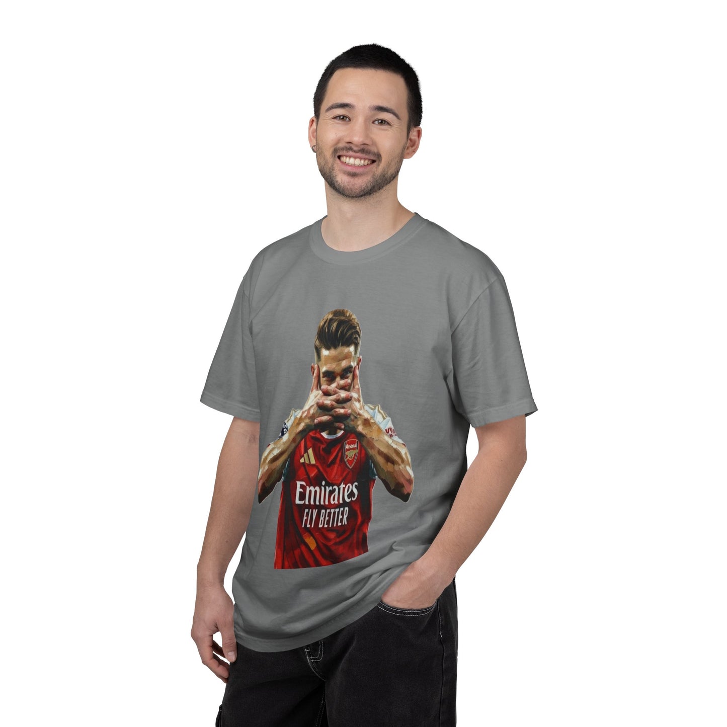 Soccer Celebration T-Shirt — Emirates 'Fly Better' Jersey Design