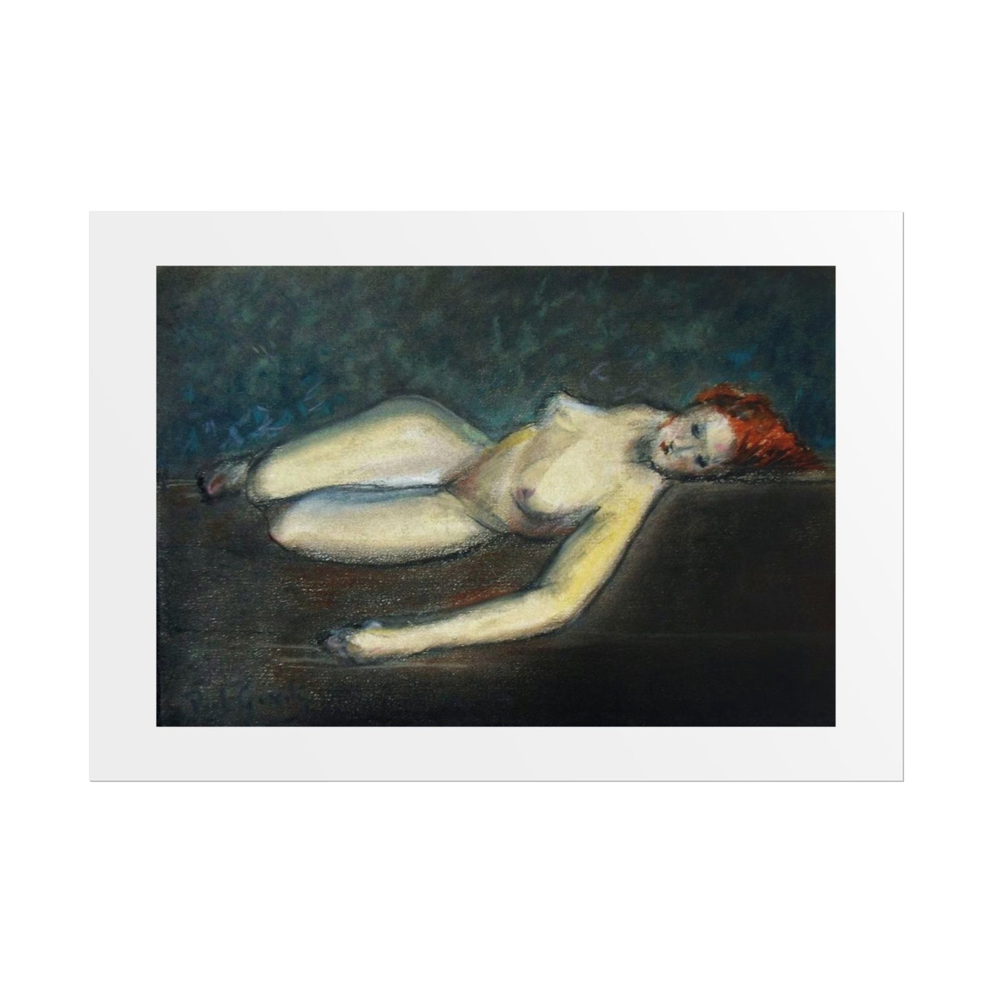 Lying nude by Paul Gosselin Wall Art Poster