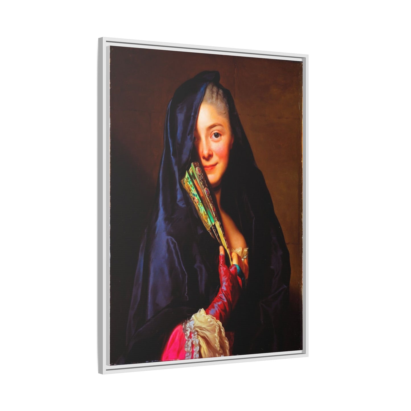 Framed Matte Canvas Wall Art — Classical Portrait Print