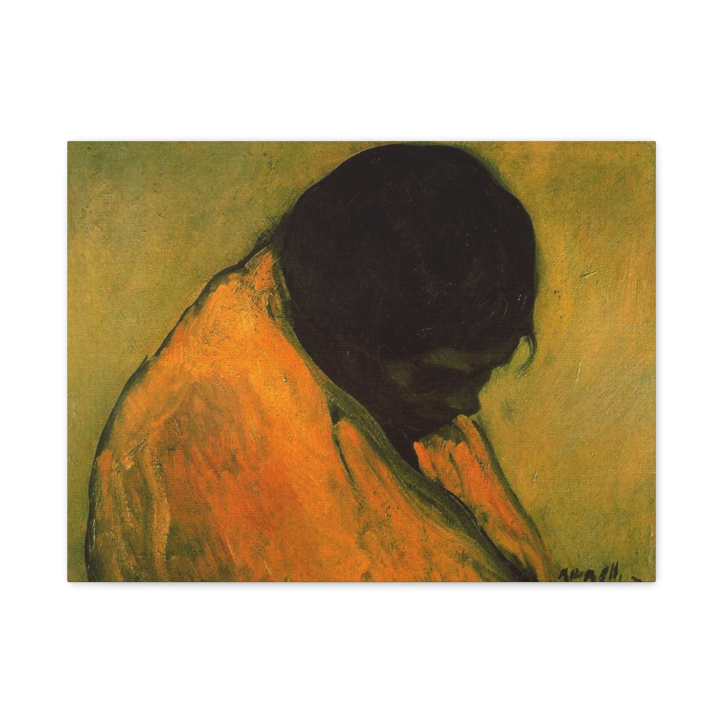 Amparo by Isidre Nonell Matte Stretched Canvas Wall Art Print