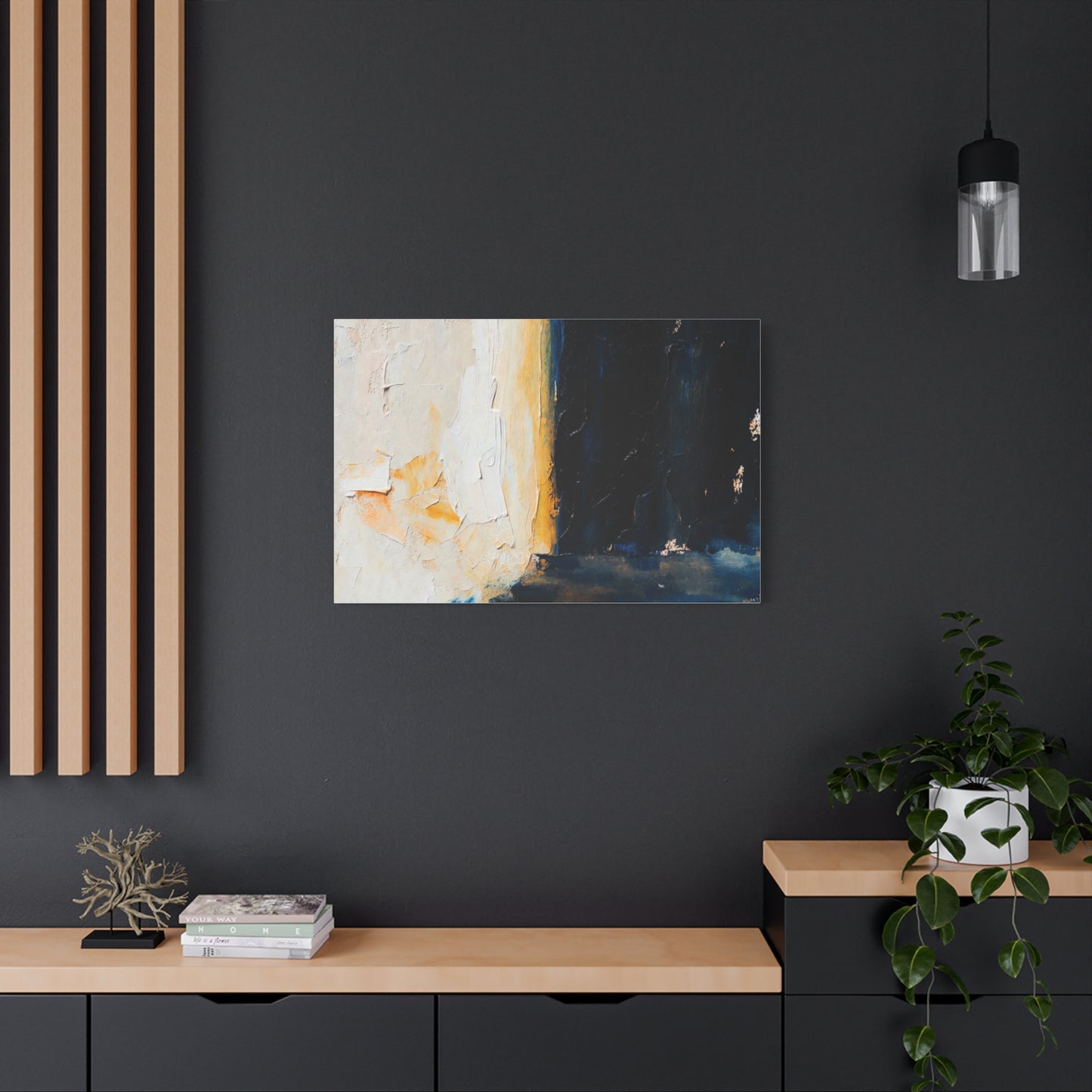 Abstract Coastal Light Matte Canvas Print — Stretched 1.25"