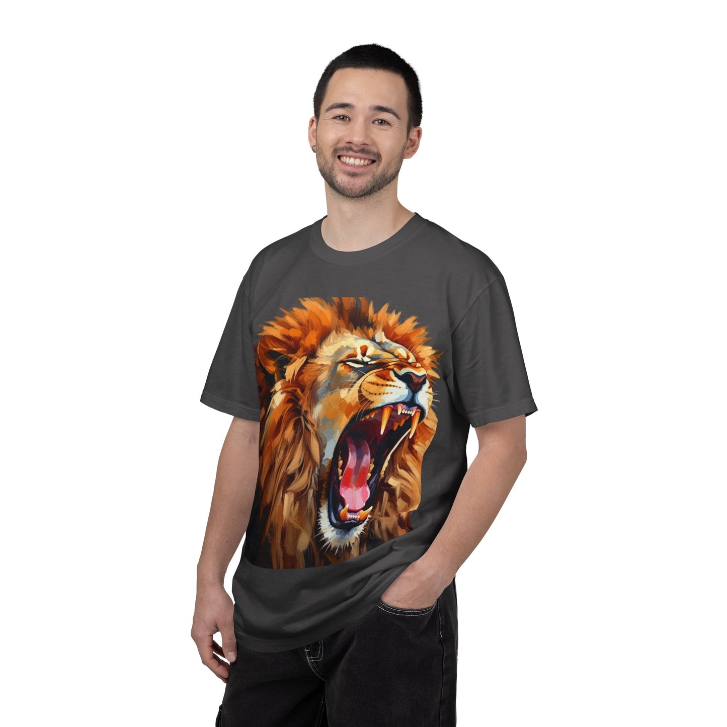 Roaring Lion T-Shirt Bold Wildlife Graphic Tee
