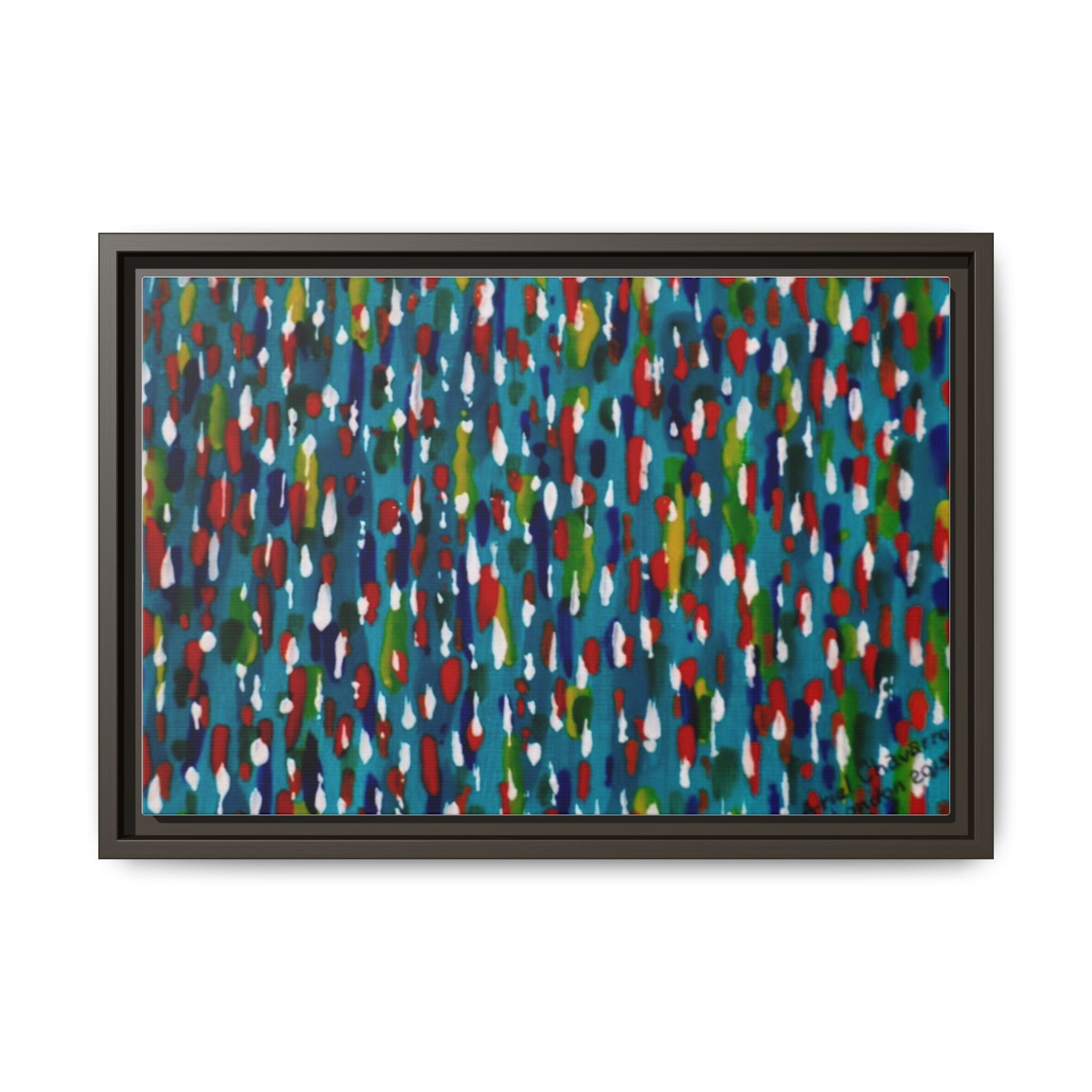 Colours Of The Soul Reflecting On Water by Ariel Chavarro Avila Matte Canvas Framed Art