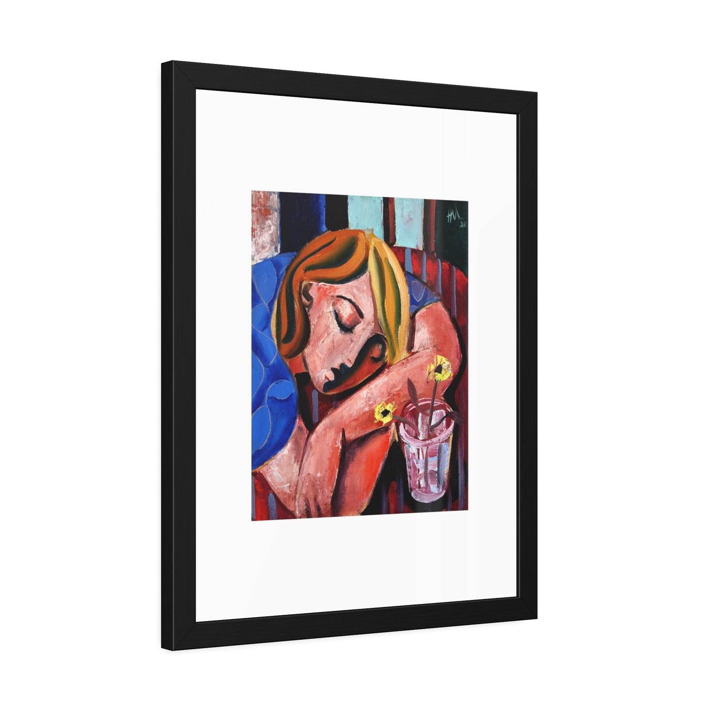 When she finally woke the world around her had changed unrecognizably by Hennie Niemann jnr Framed Wall Art Print