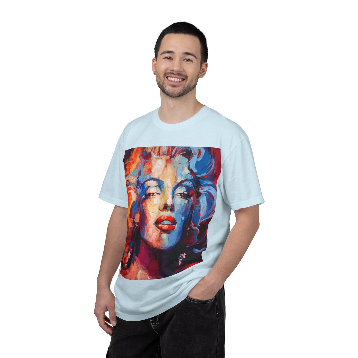 Artistic Pop Portrait T-Shirt — Colorful Marilyn-Inspired Graphic Tee