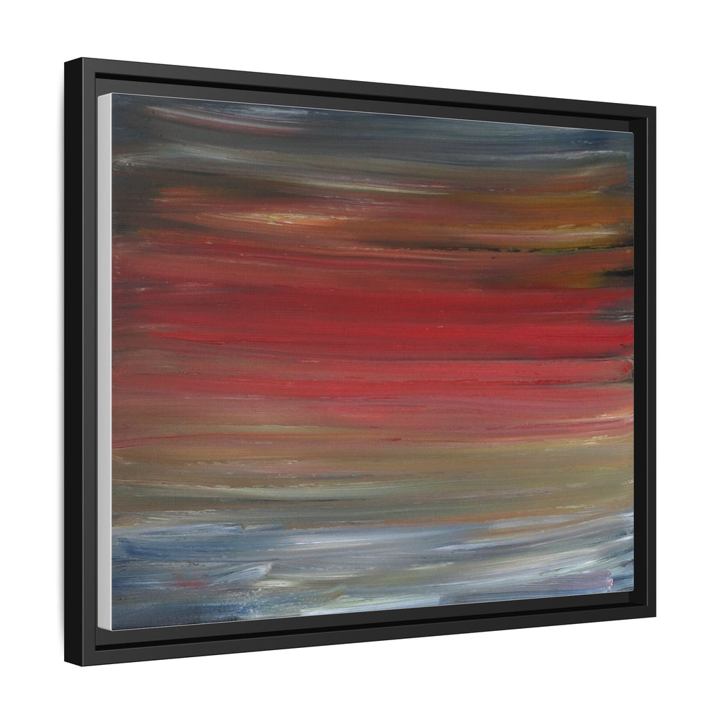 Misty morning by Norman Barrett Framed Matte Canvas Wall Art