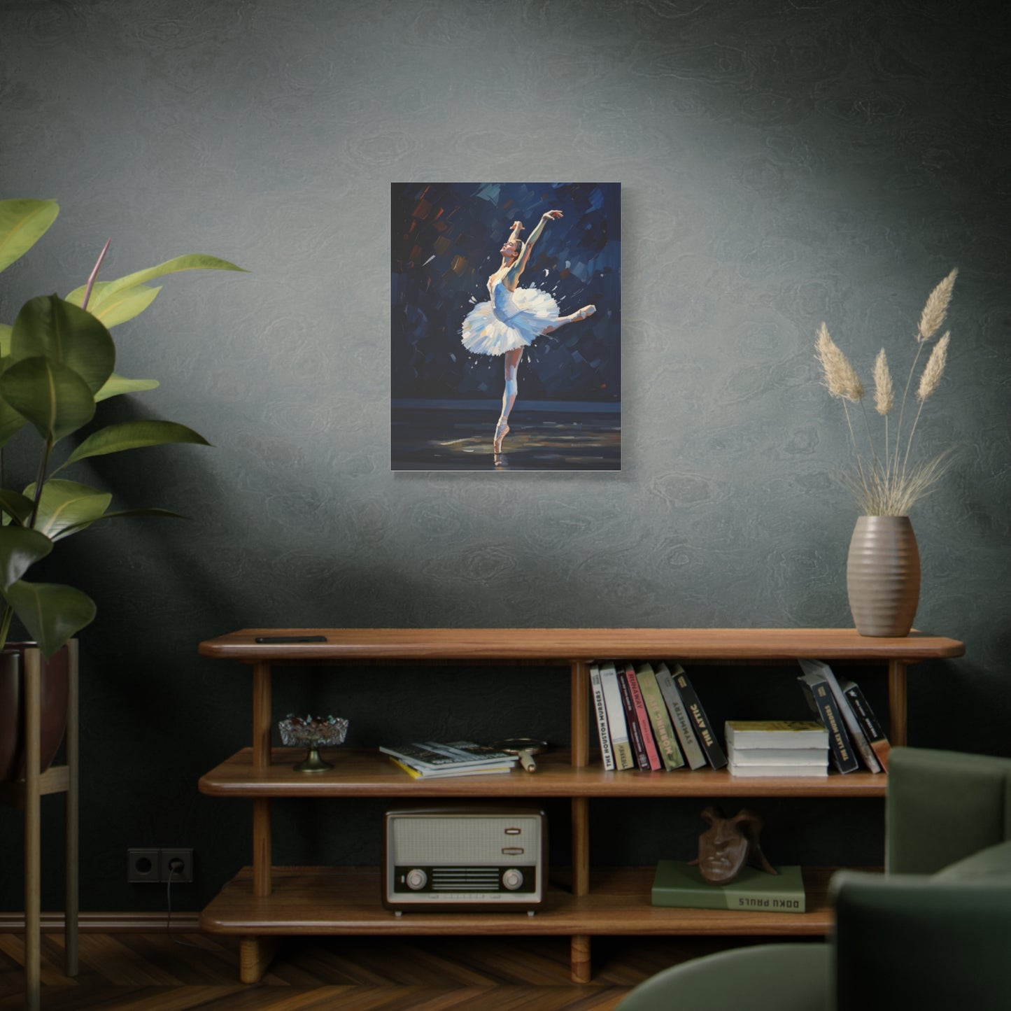 Ballerina Dance Matte Canvas Wall Art — Stretched 1.25"