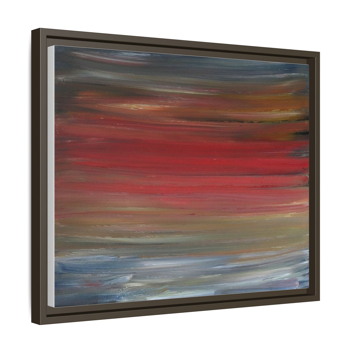 Misty morning by Norman Barrett Framed Matte Canvas Wall Art