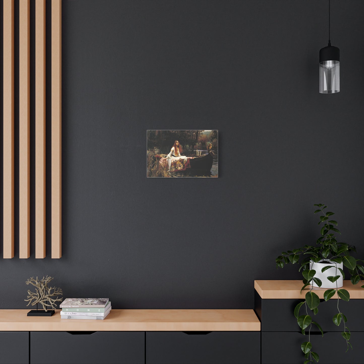 The Lady of Shalott by John William Waterhouse Matte Canvas Wall Art Print