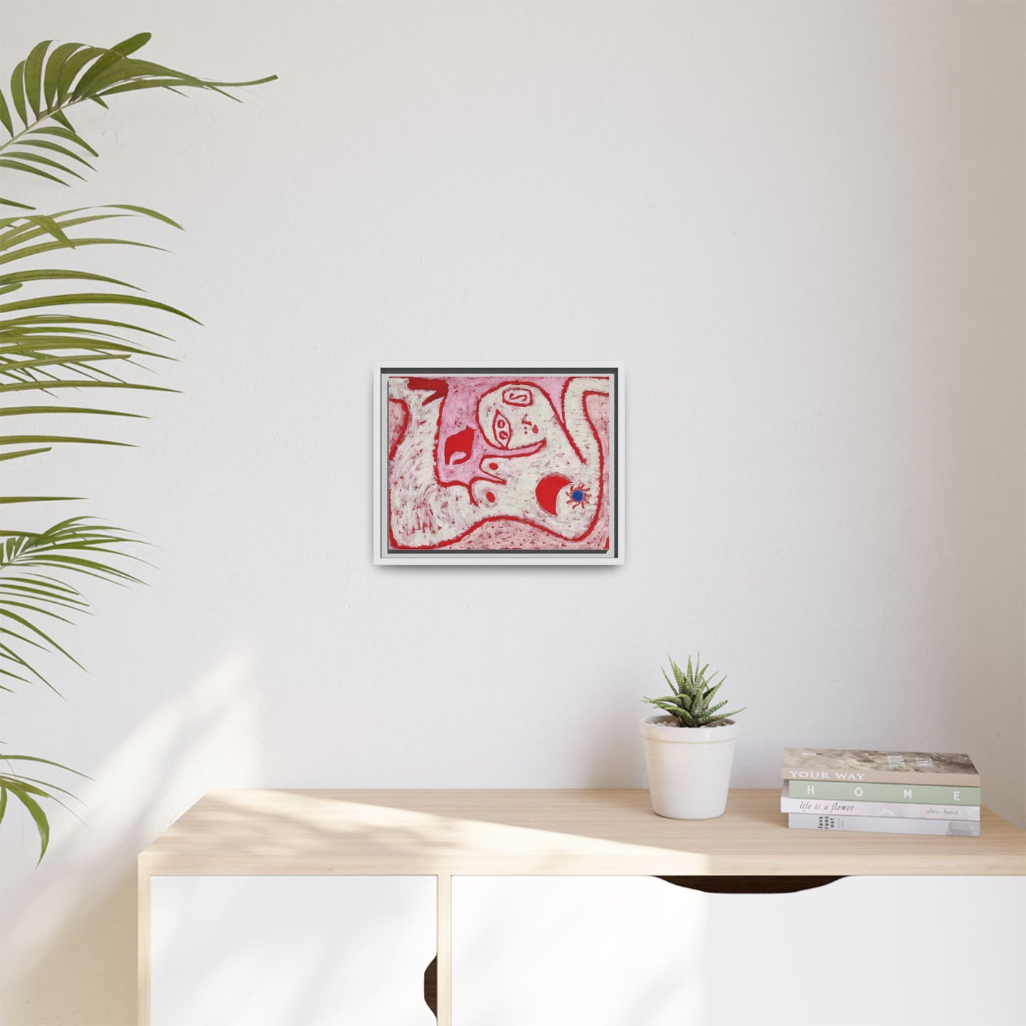 A Woman For Gods by Paul Klee Matte Canvas Framed Wall Art Decor