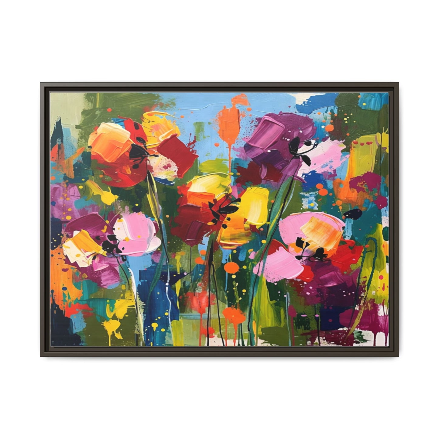 Matte Canvas, Framed (Multi-color)