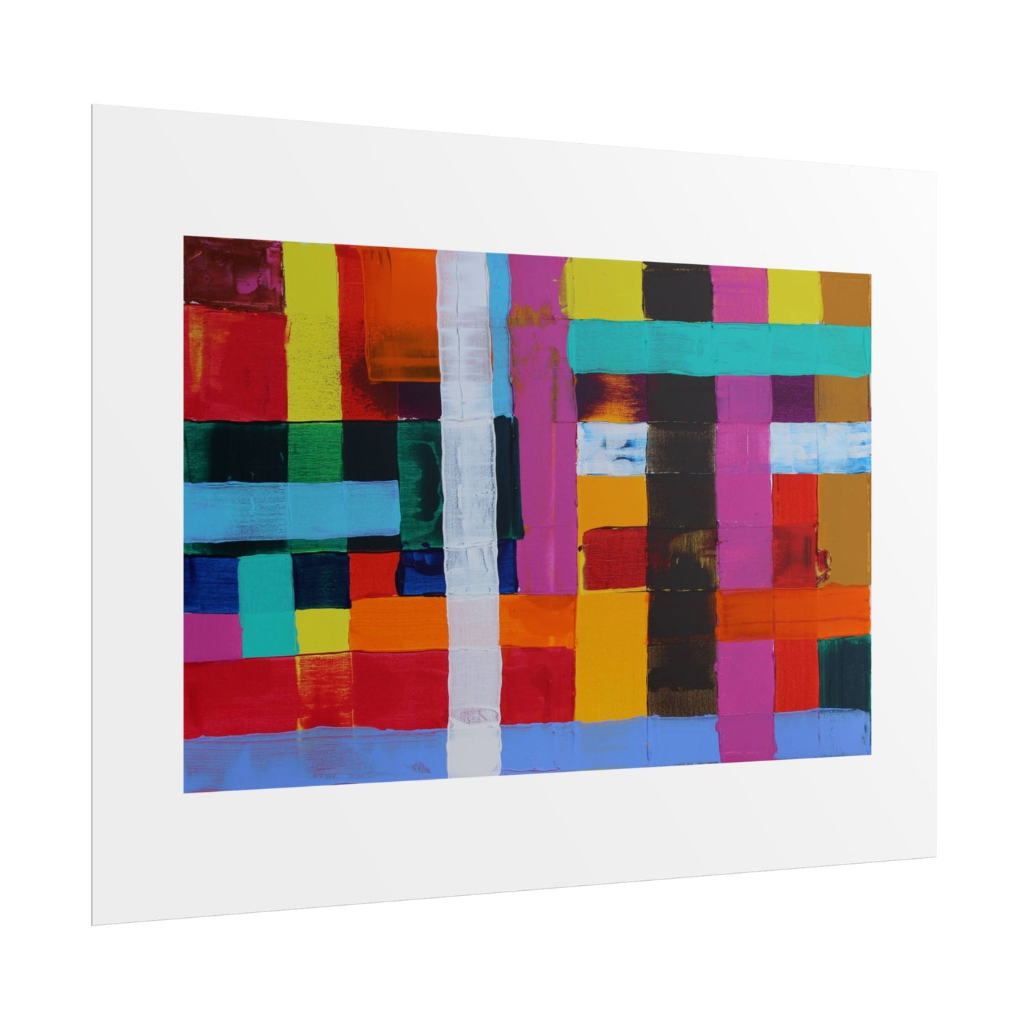 Farbfeld Malerei (Acryl) by Unknown Artist Wall Art Print