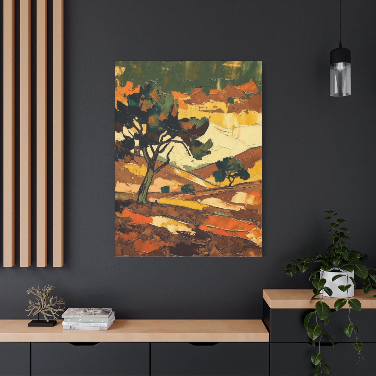 Abstract Autumn Landscape Canvas