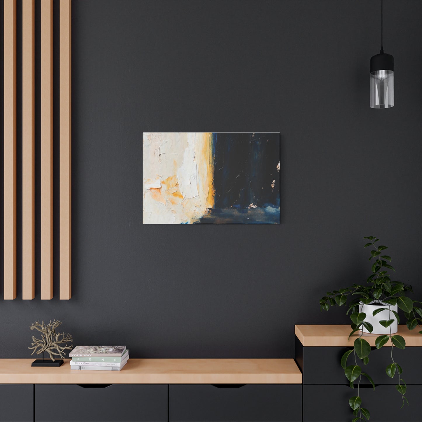 Abstract Coastal Light Matte Canvas Print — Stretched 1.25"