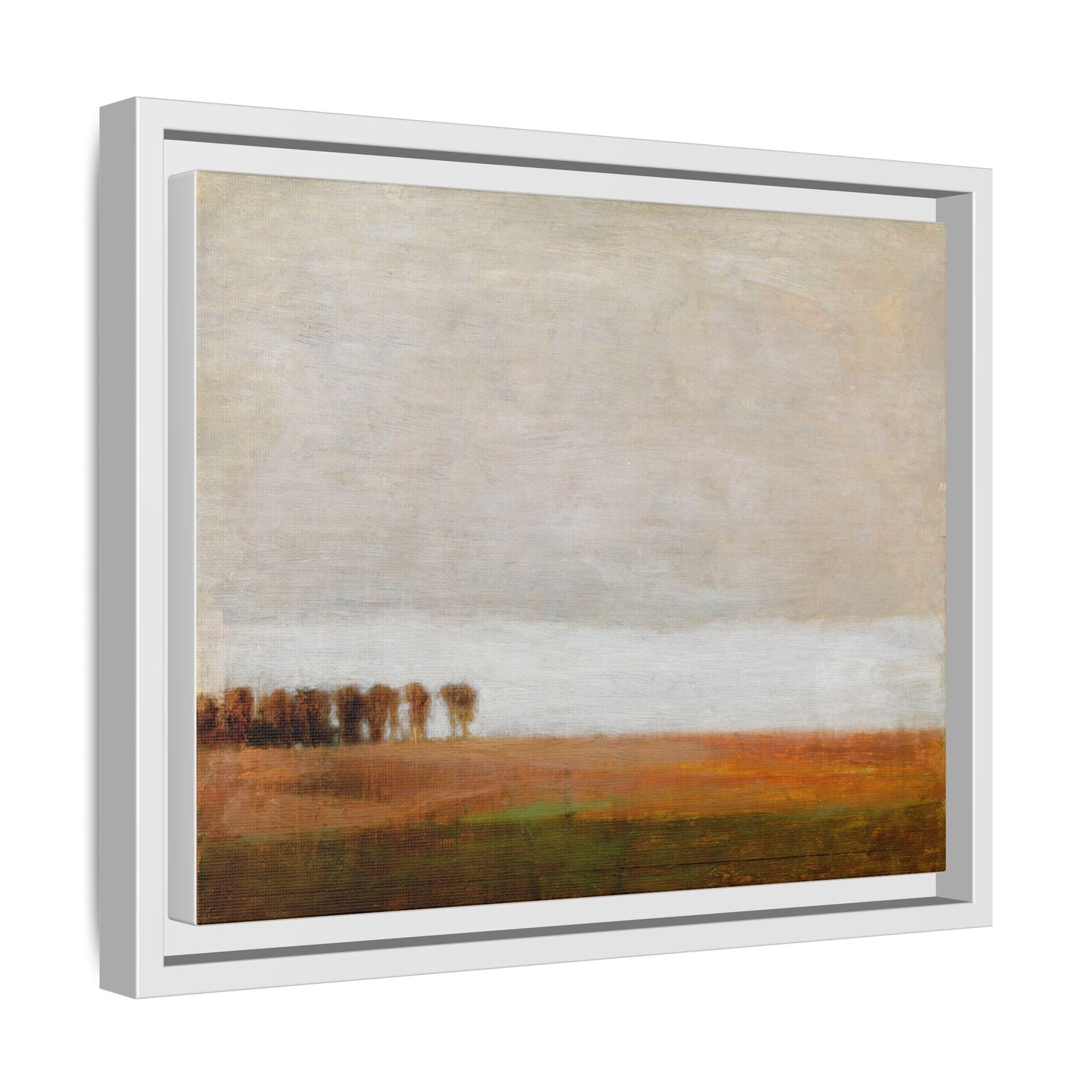 View of Jaegersborg Allé, North of Copenhagen by Vilhelm Hammershøi Framed Matte Canvas Wall Art Print