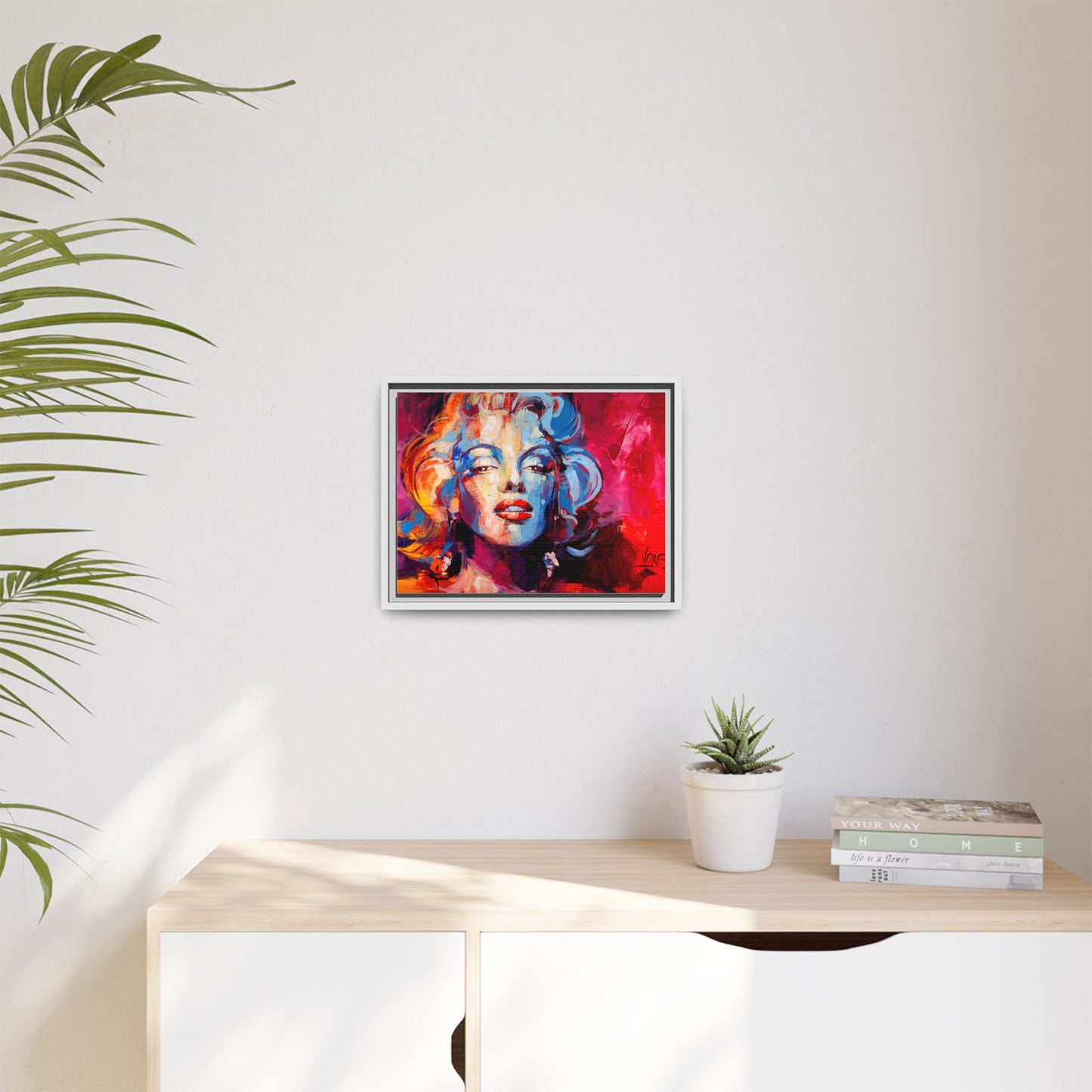 Marilyn Monroe attributed to Voke Matte Canvas Framed Wall Art