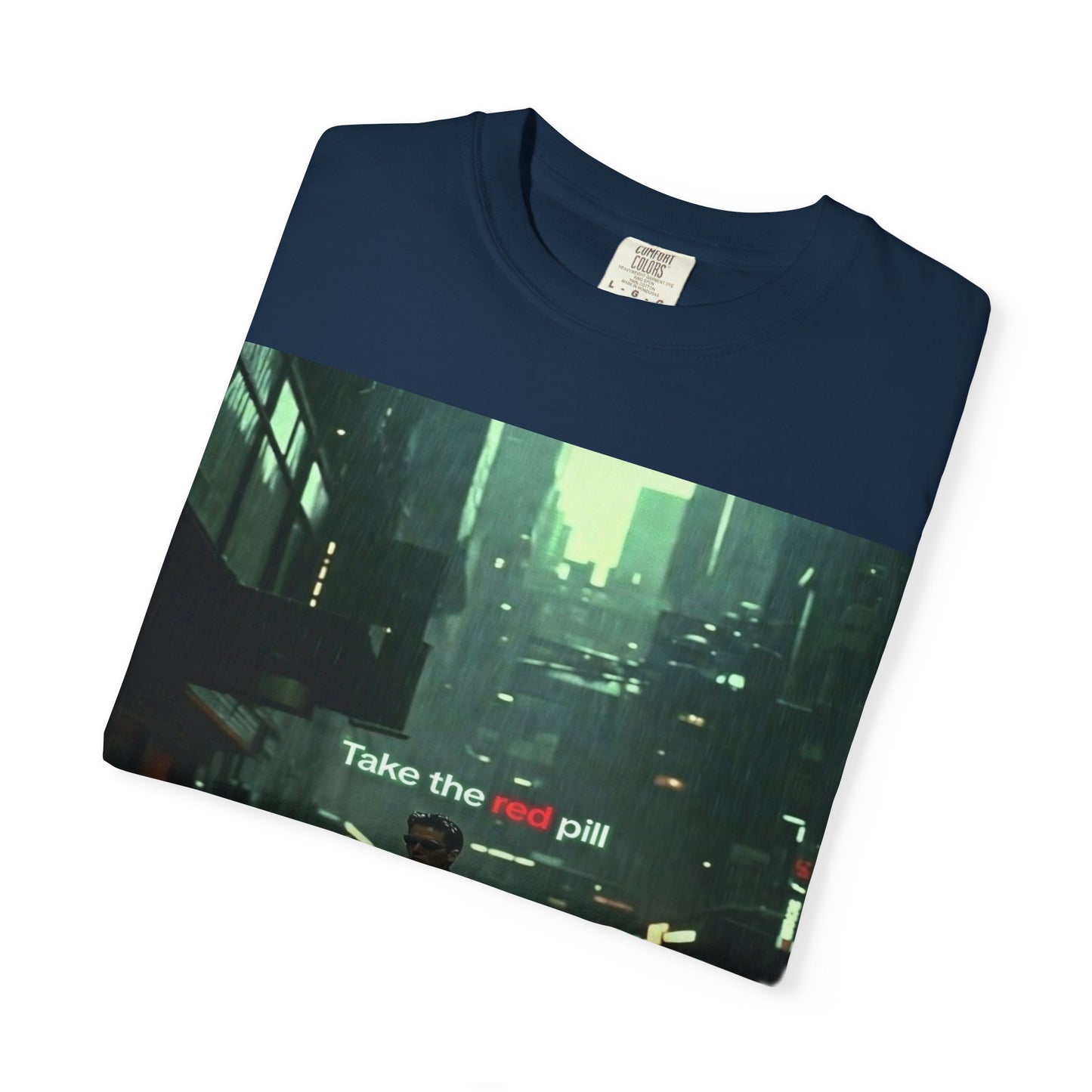 Take the Red Pill T-Shirt — Cyberpunk Noir Graphic Tee