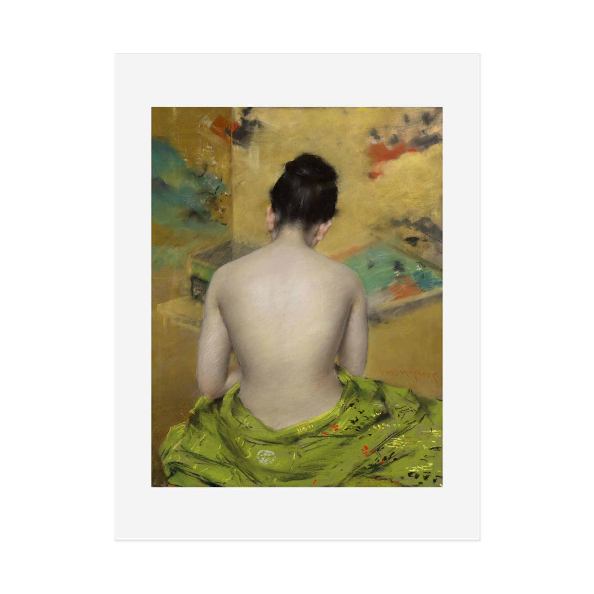 Study of Flesh Color and Gold by William Merritt Chase Wall Art Print