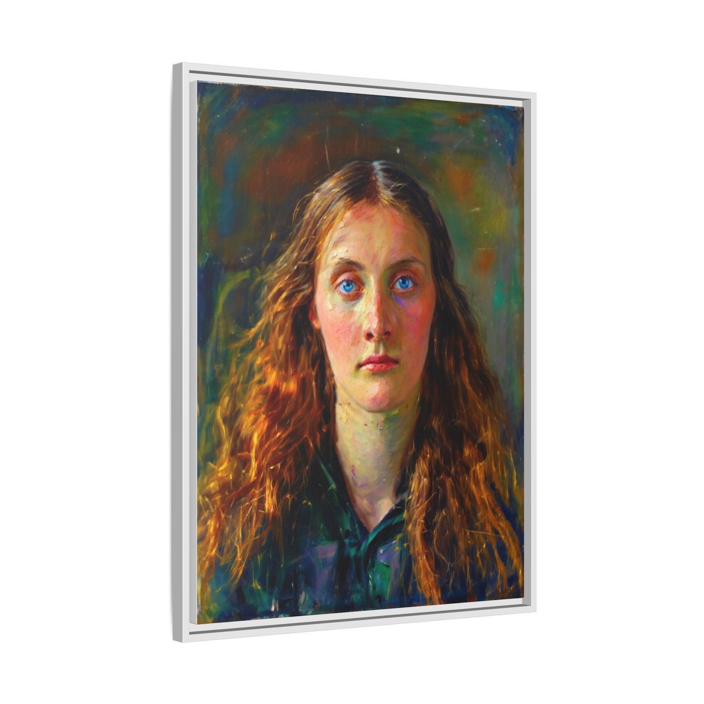 Framed Matte Canvas Print — Vintage Portrait Art
