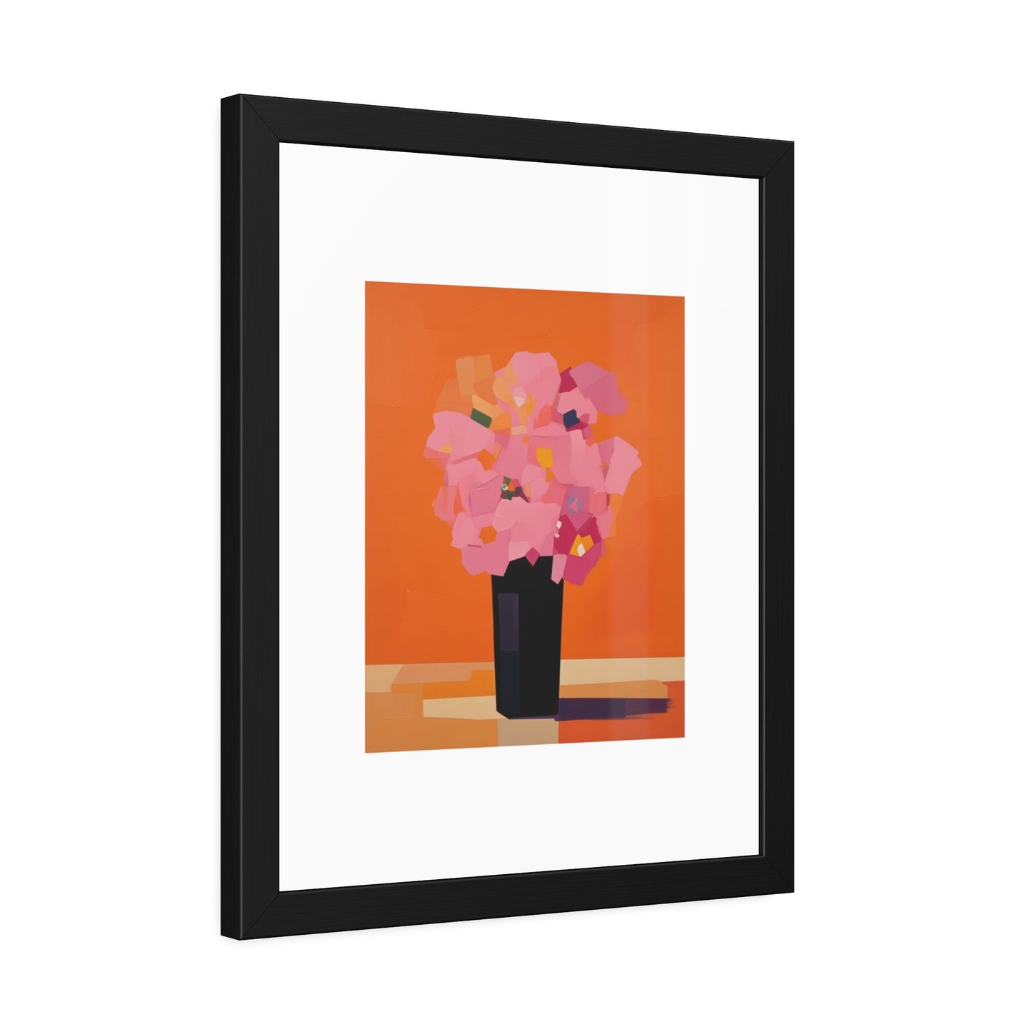 Floral Still Life Framed Poster — Pink Bouquet Art Print
