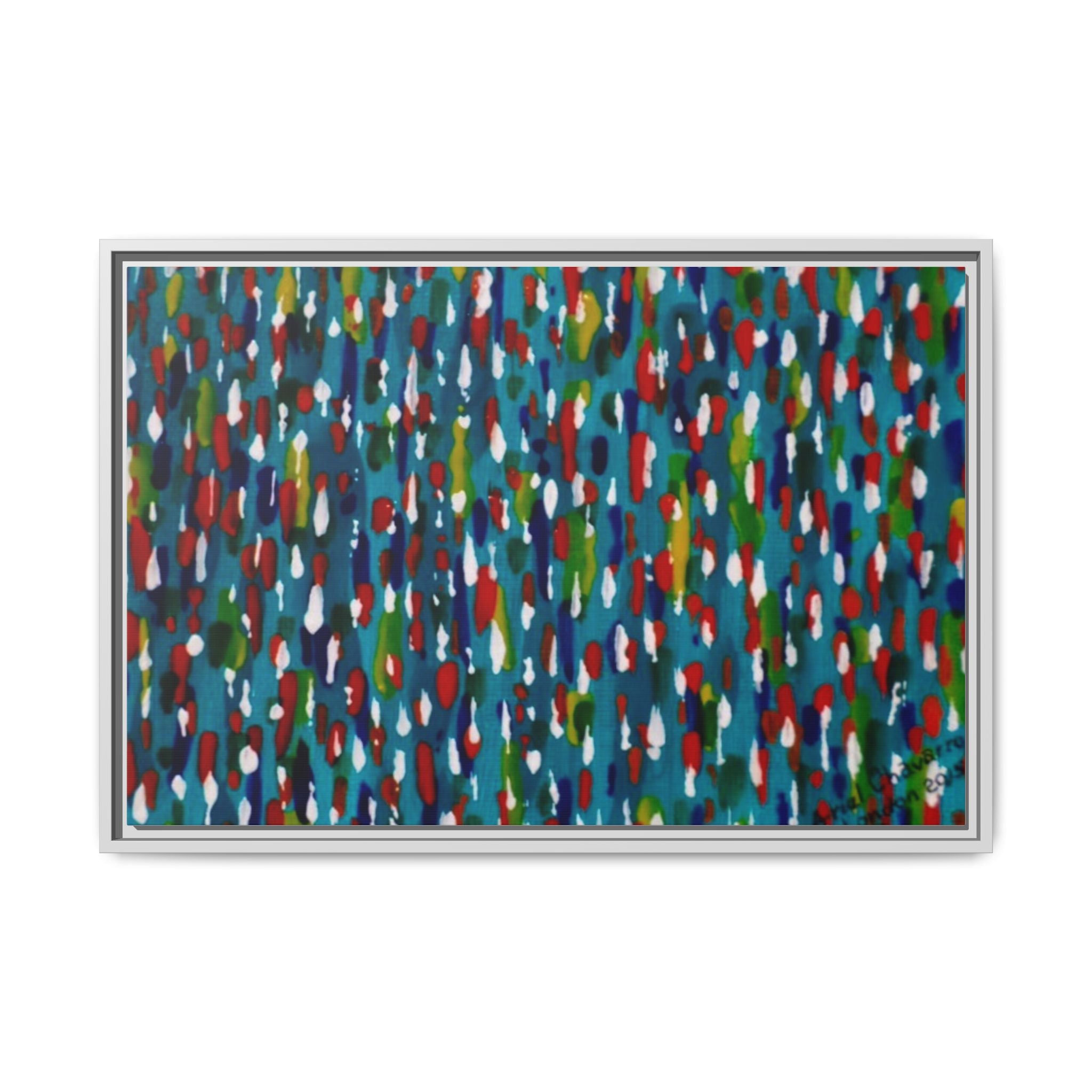 Colours Of The Soul Reflecting On Water by Ariel Chavarro Avila Matte Canvas Framed Art