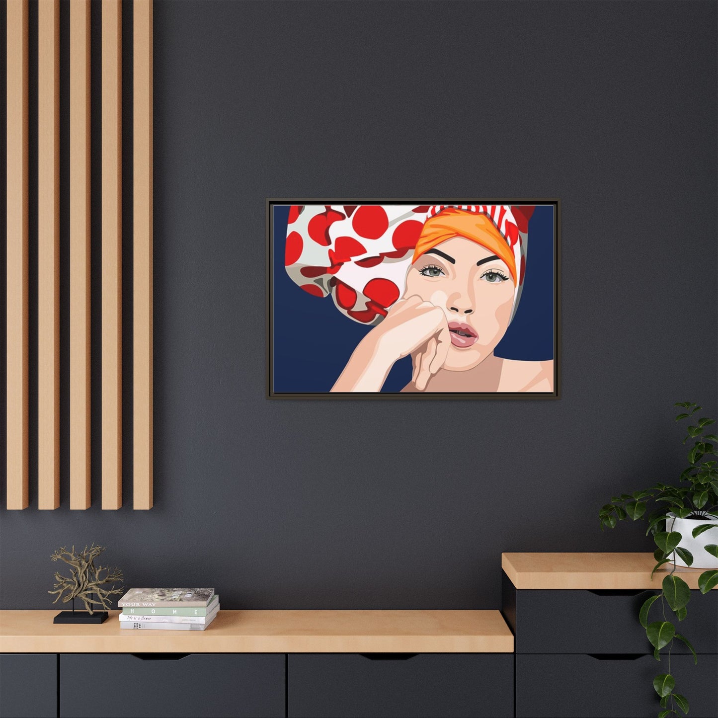 Vivid 20 by Orit Fuchs Pop Art Matte Canvas Framed Wall Art Print