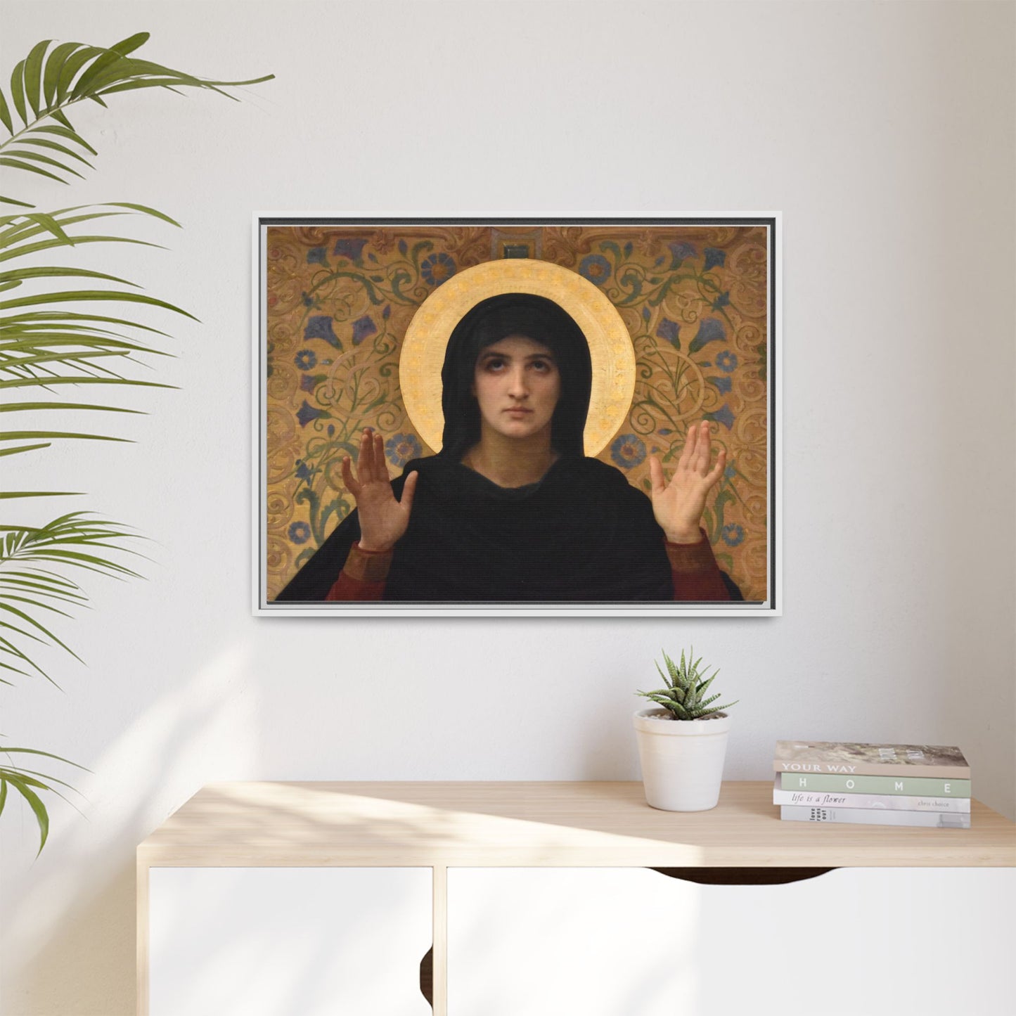 La Vierge consolatrice by William Adolphe Bouguereau Framed Matte Canvas Wall Art