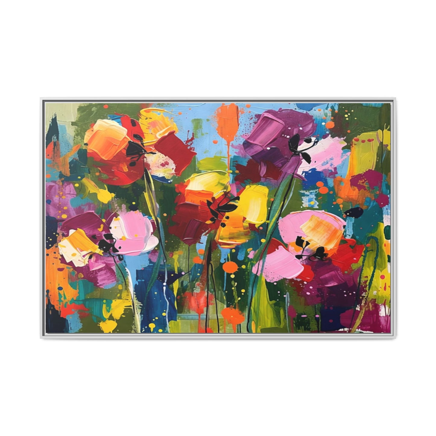 Matte Canvas, Framed (Multi-color)