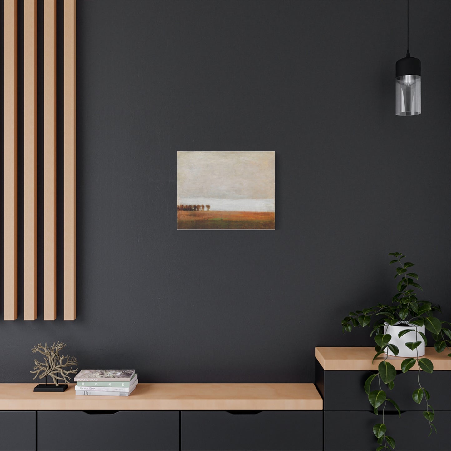View of Jaegersborg Allé, North of Copenhagen by Vilhelm Hammershøi Canvas Wall Art Print