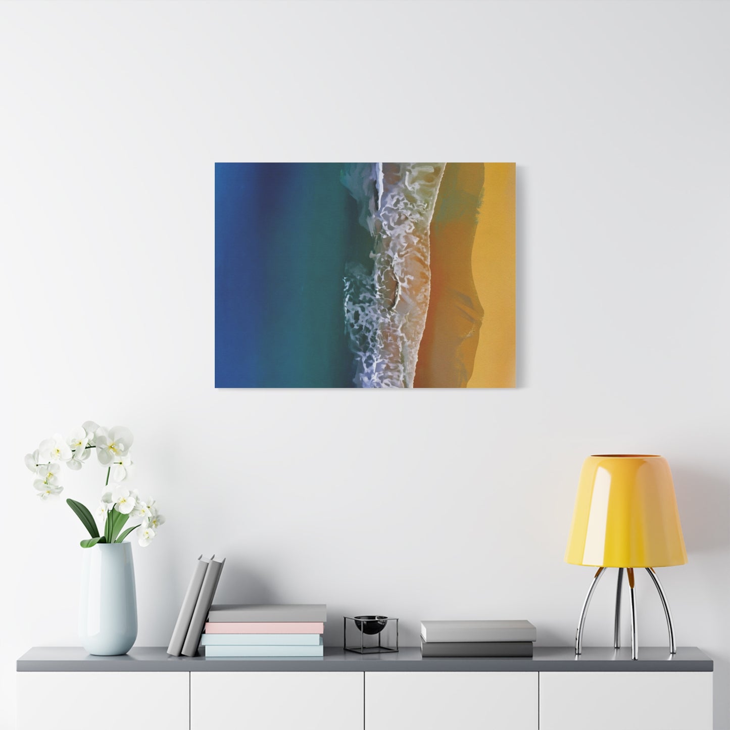 Coastal Waves Matte Canvas Print — Ocean Beach Wall Art