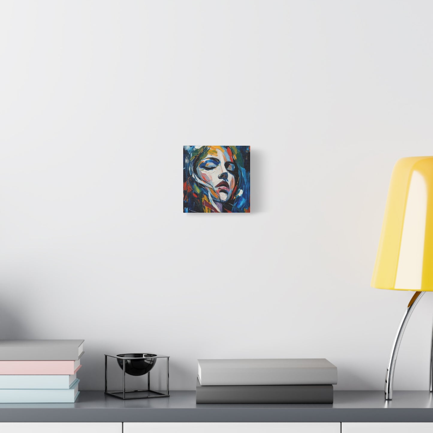 Abstract Colorful Woman Portrait Canvas