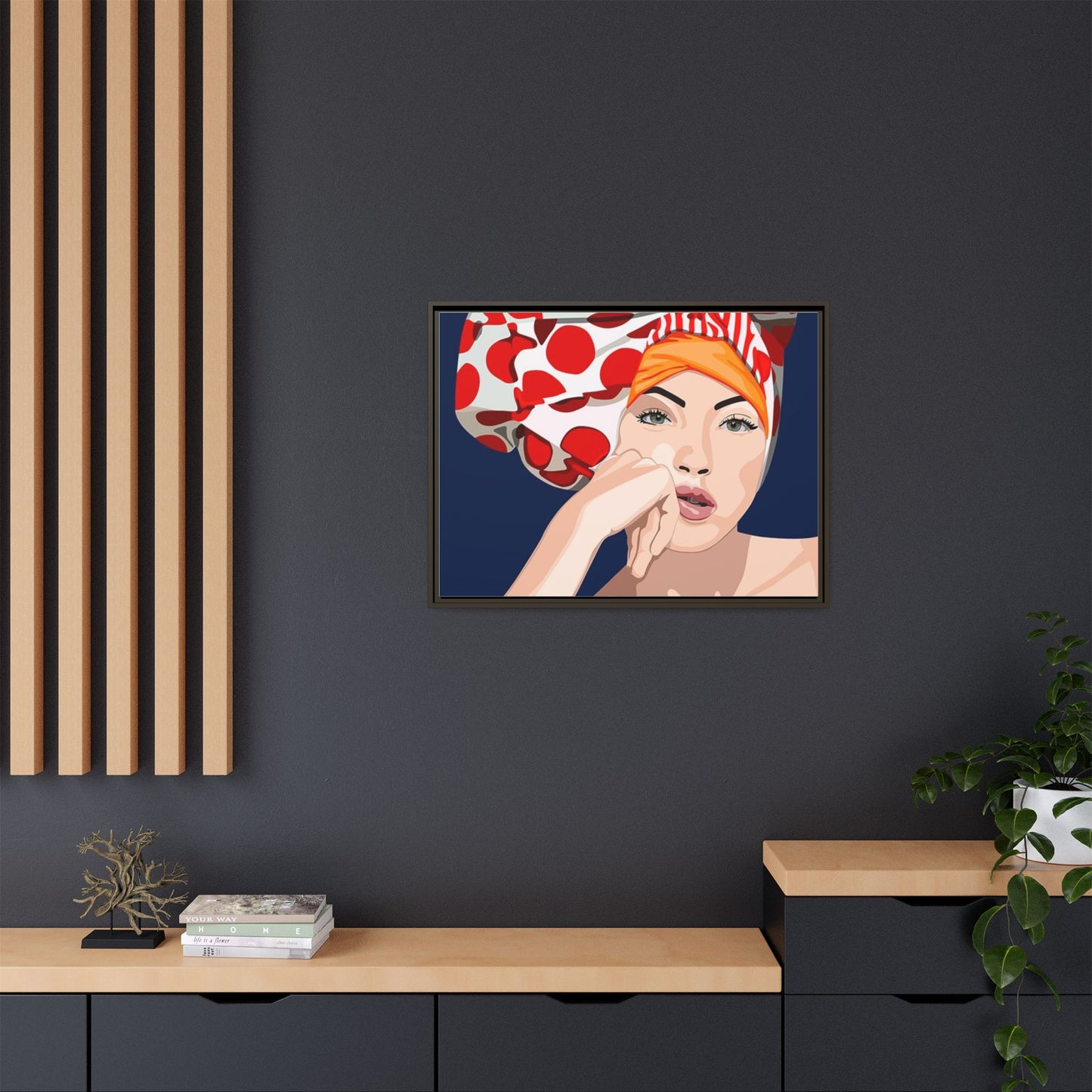 Vivid 20 by Orit Fuchs Pop Art Matte Canvas Framed Wall Art Print