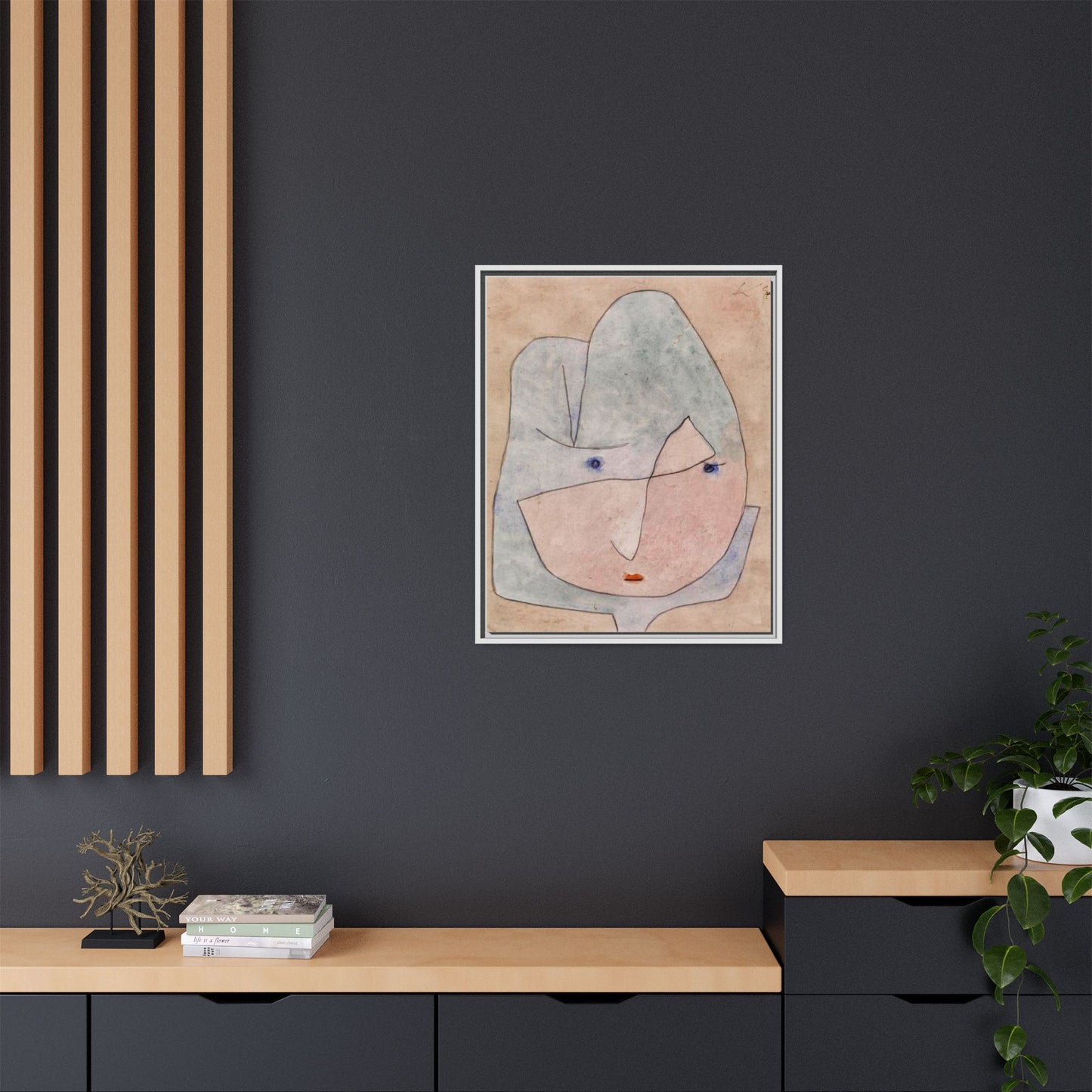 This Bloom is About to Wither by Paul Klee  Framed Matte Canvas Wall Art Print