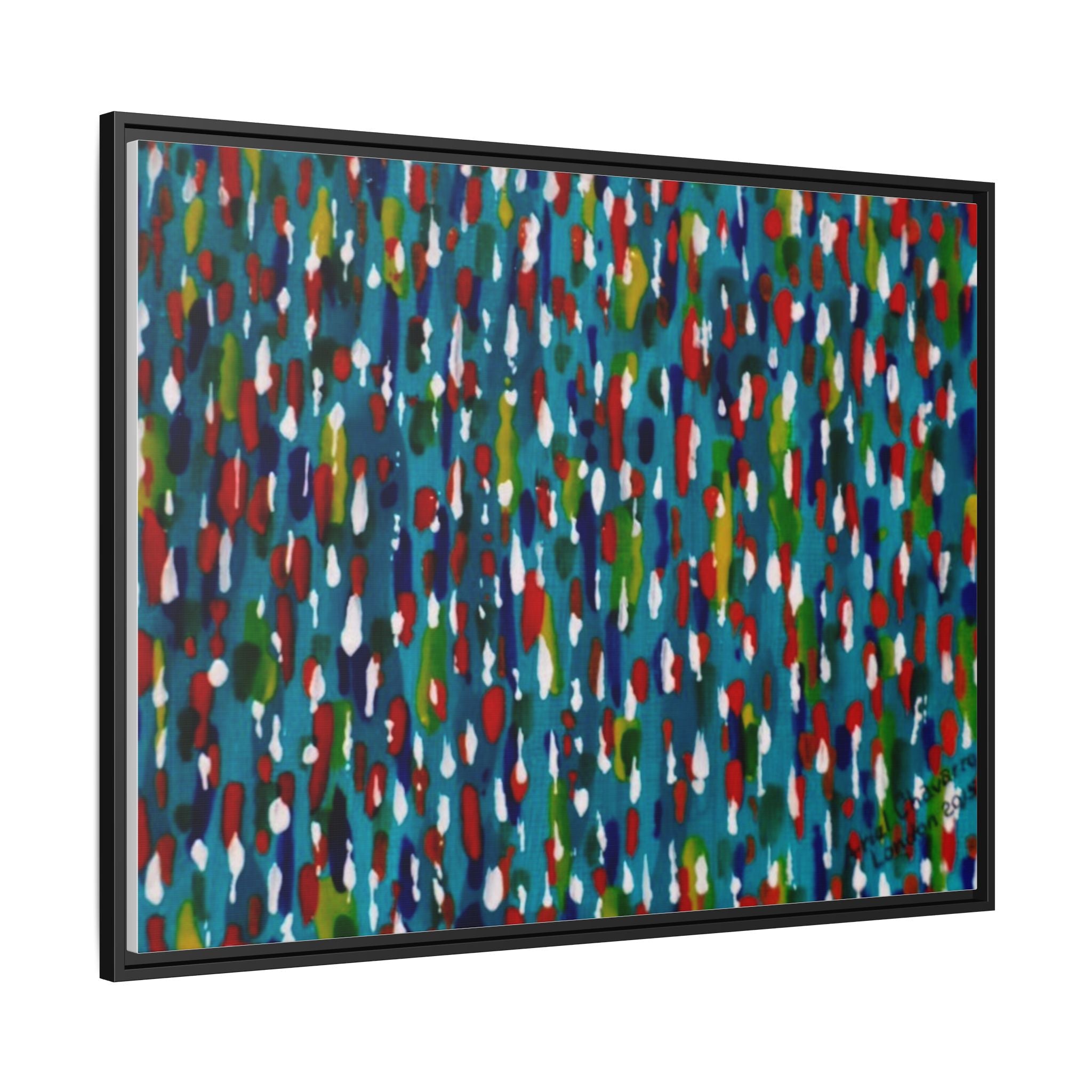 Colours Of The Soul Reflecting On Water by Ariel Chavarro Avila Matte Canvas Framed Art