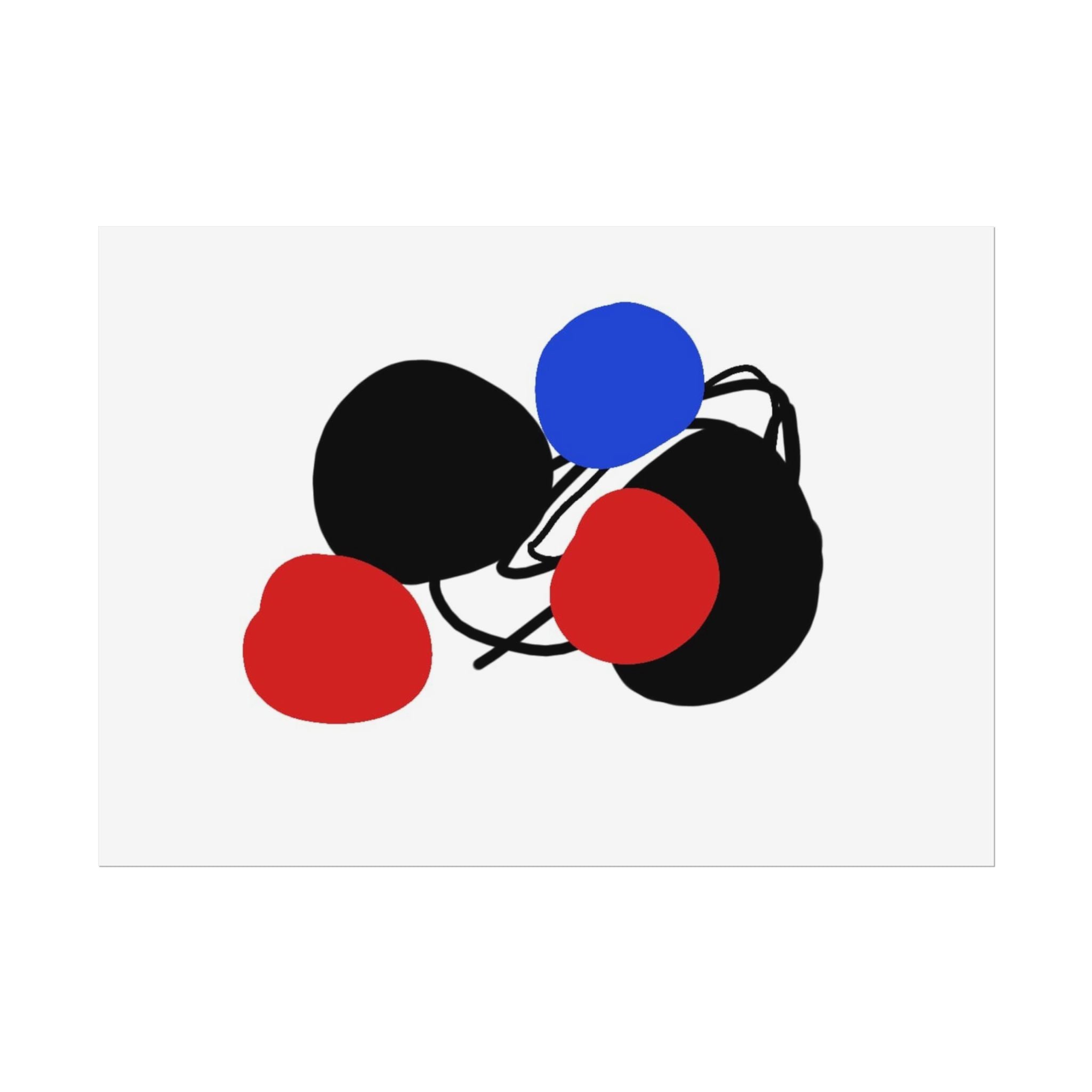 Blue dot by Norman Barrett Wall Art Print