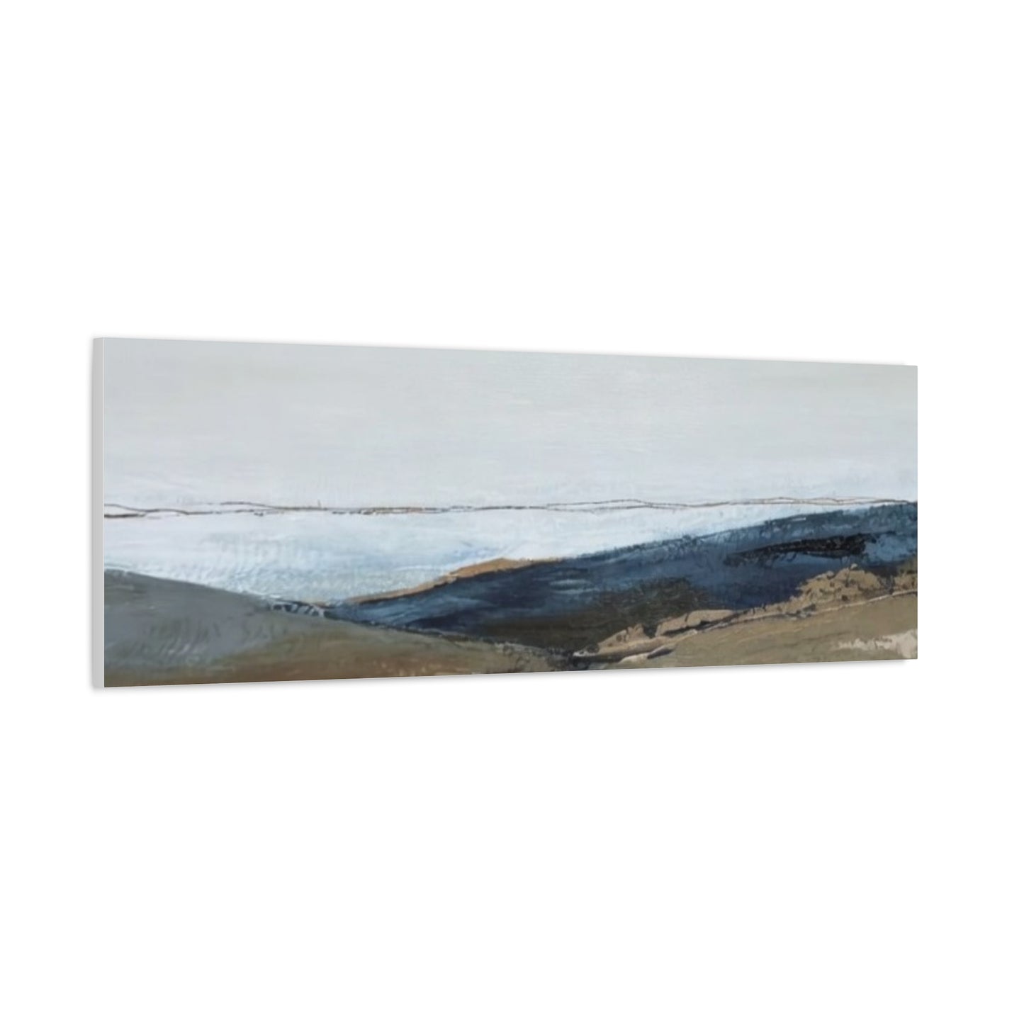 Abstract Coastal Landscape Canvas — Stretched Matte Wall Art