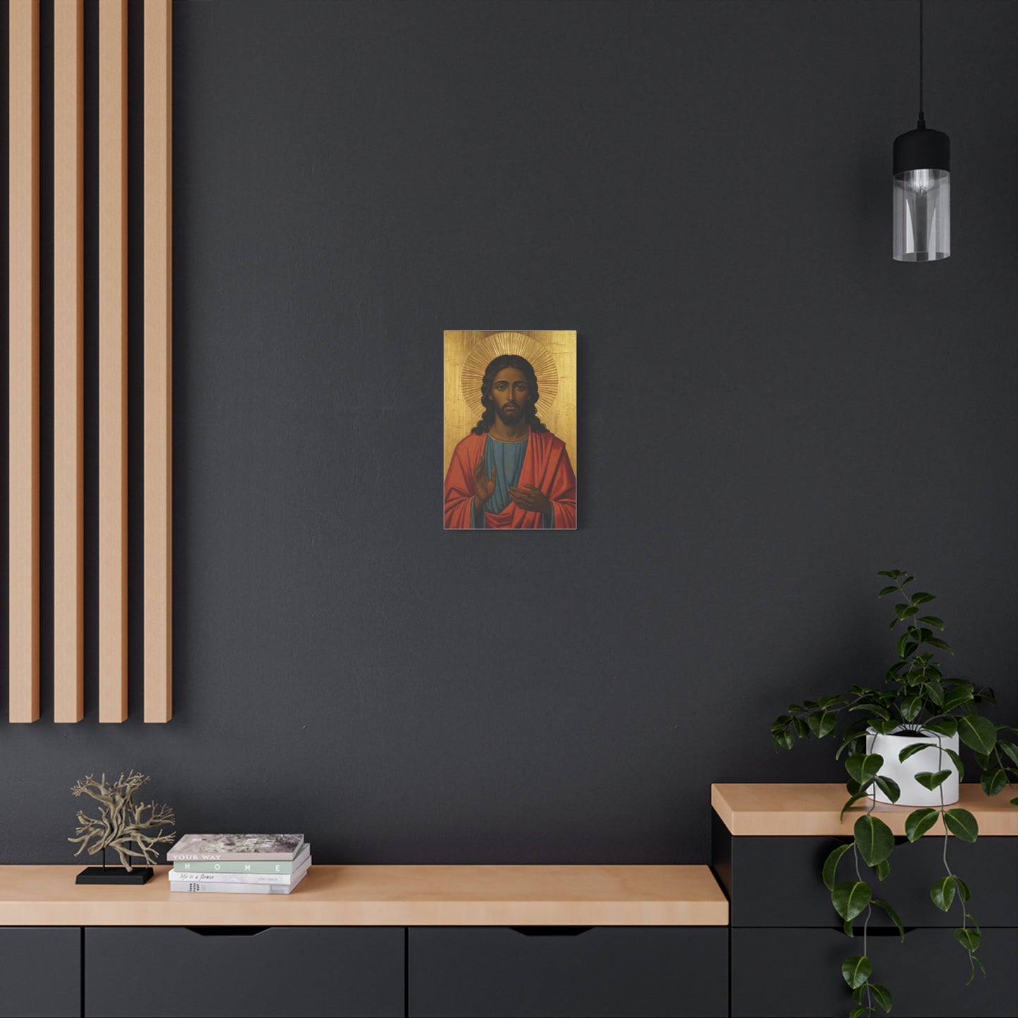 Christ Pantocrator Matte Canvas Wall Art — Stretched Religious Icon
