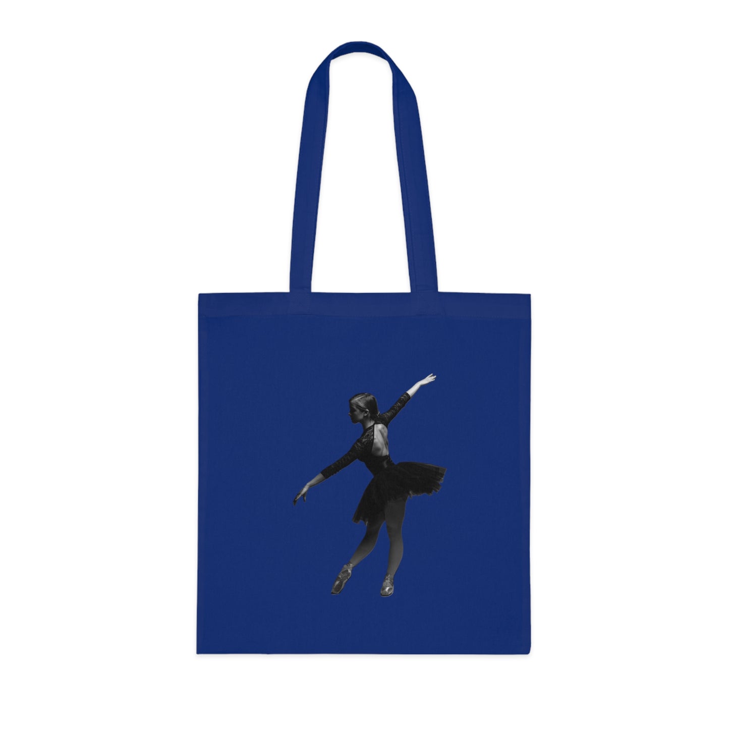 Ballet Silhouette Cotton Tote — Dancer Tote Bag for Ballet Lovers