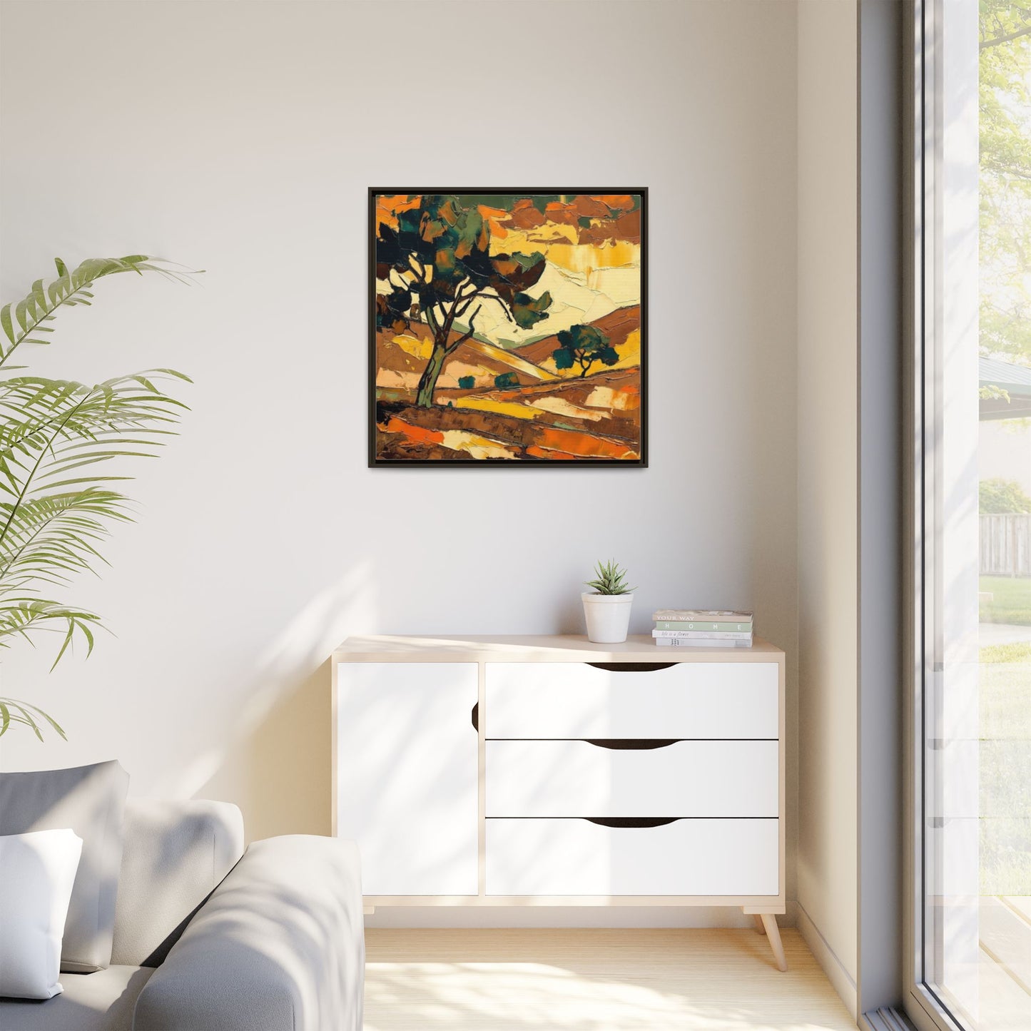 Framed Matte Canvas Landscape Art Print