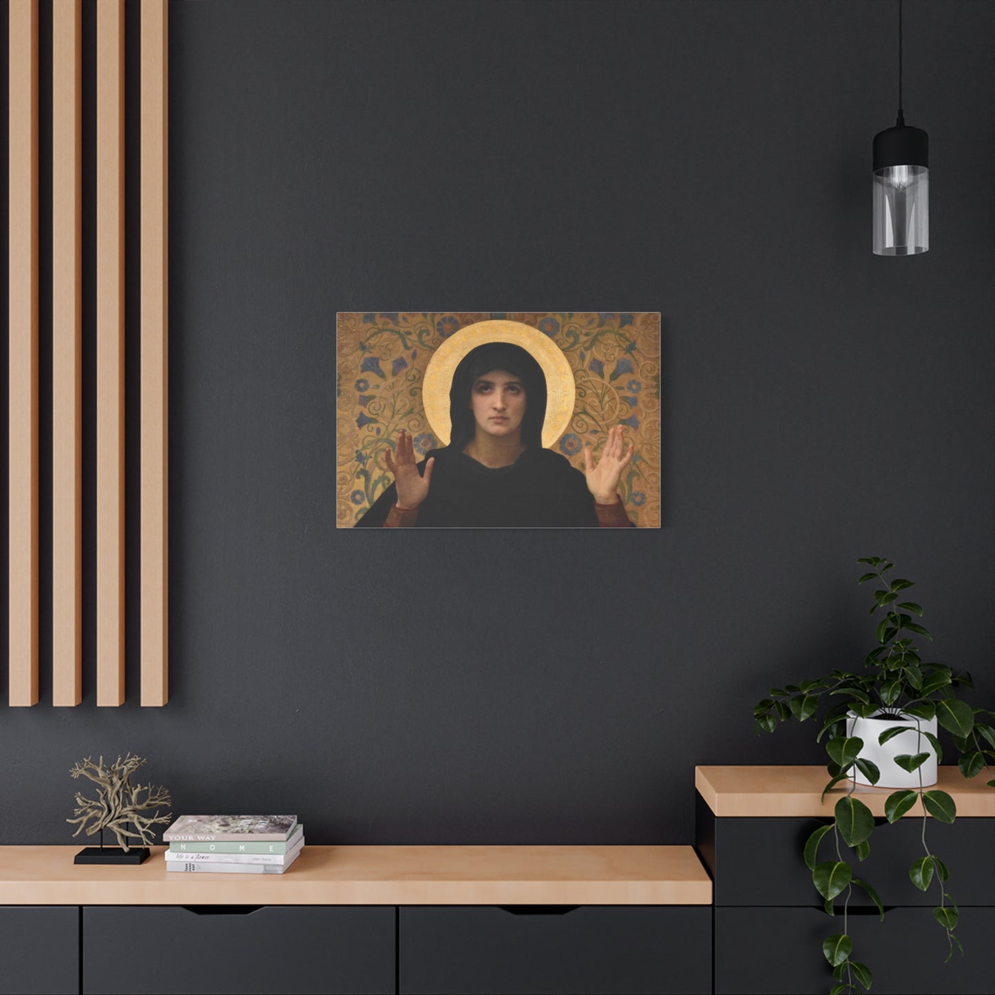 La Vierge consolatrice by William Adolphe Bouguereau Matte Stretched Wall Art