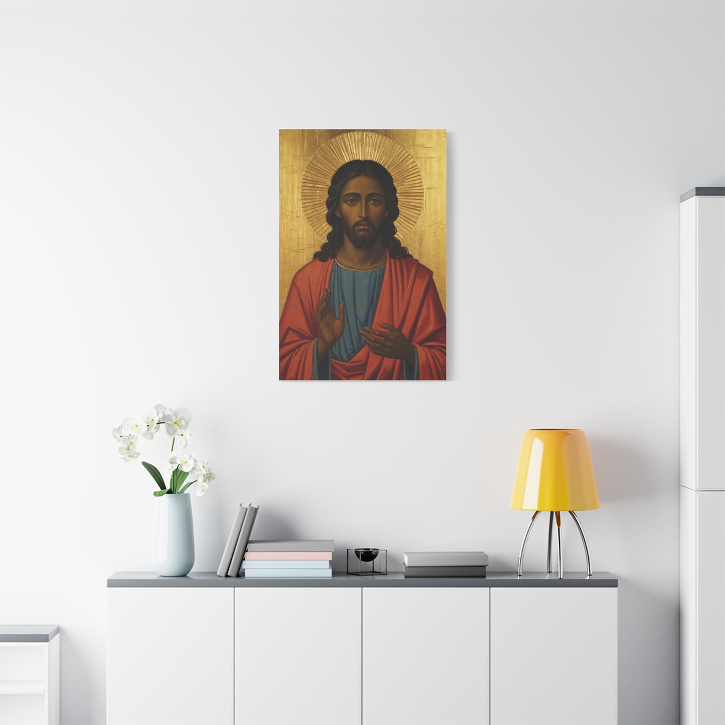 Christ Pantocrator Matte Canvas Wall Art — Stretched Religious Icon